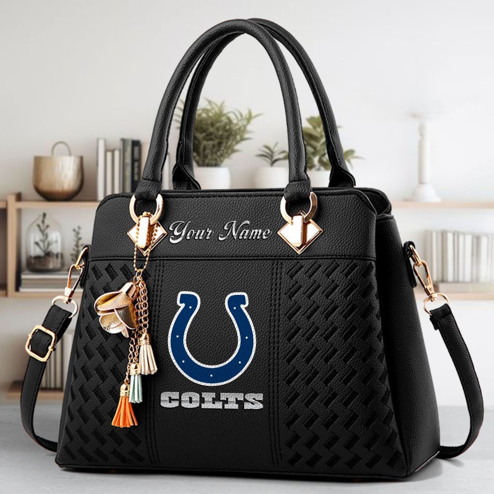 Indianapolis Colts Deluxe Handbag For Women Custom Name 2025 Versions, Sport Deluxe Handbag EHIVM-06102506
