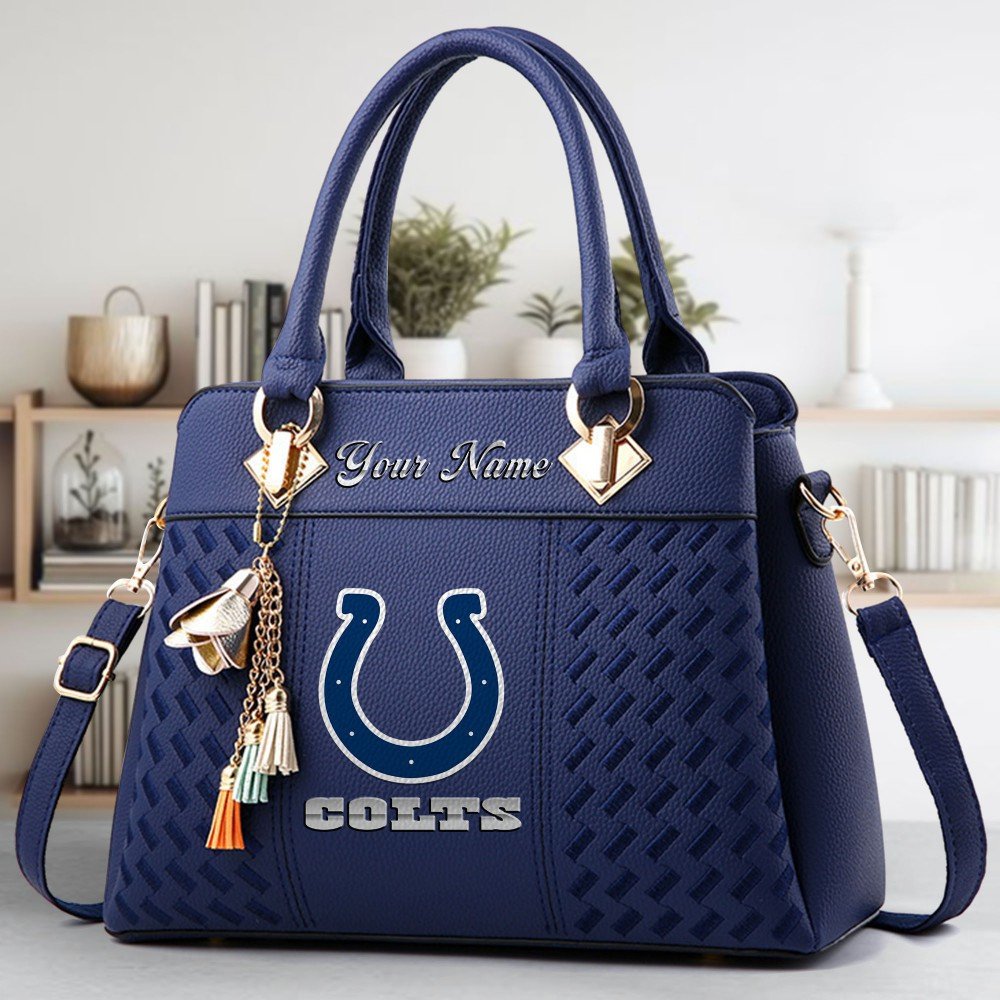 Alternative view of Indianapolis Colts Deluxe Handbag For Women Custom Name 2025 Versions, Sport Deluxe Handbag EHIVM-06102506