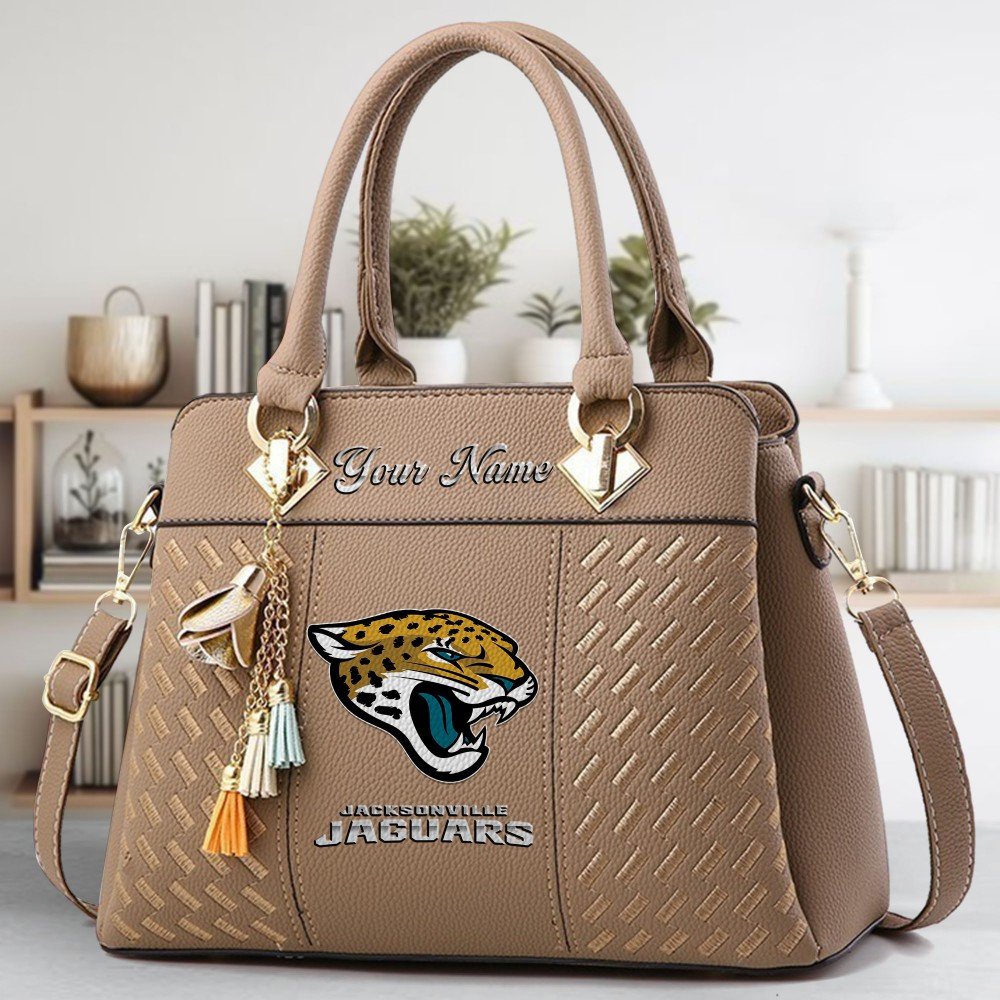Jacksonville Jaguars Deluxe Handbag For Women Custom Name 2025 Versions, Sport Deluxe Handbag EHIVM-06102506