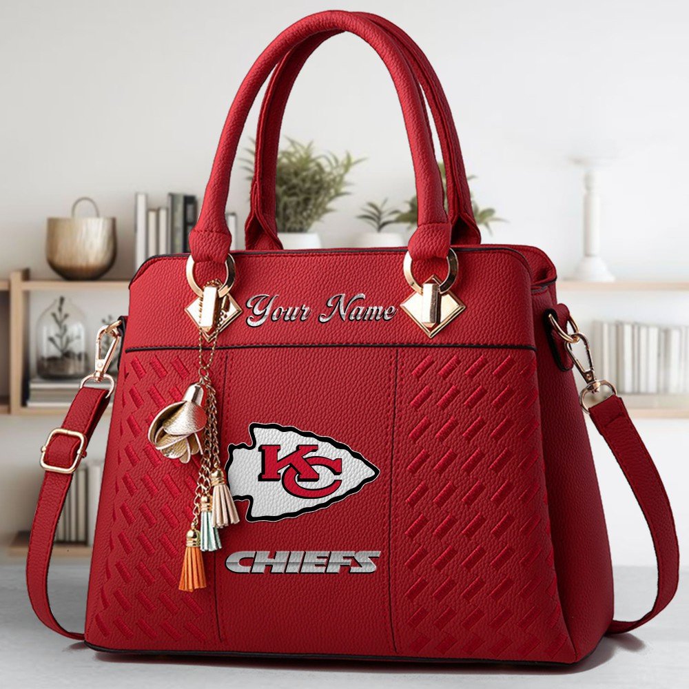 Kansas City Chiefs Deluxe Handbag For Women Custom Name 2025 Versions, Sport Deluxe Handbag EHIVM-06102506