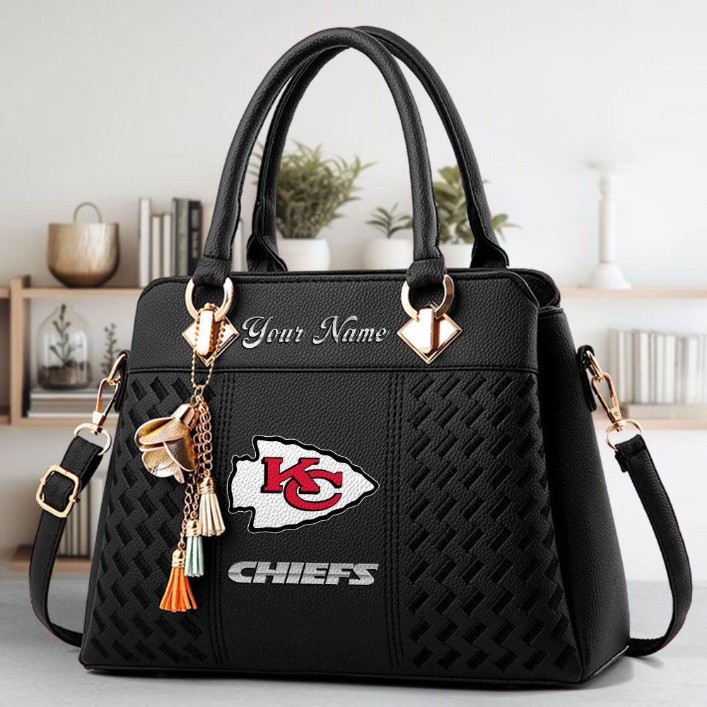 Alternative view of Kansas City Chiefs Deluxe Handbag For Women Custom Name 2025 Versions, Sport Deluxe Handbag EHIVM-06102506
