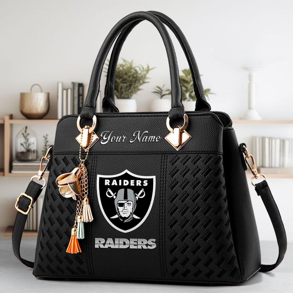 Las Vegas Raiders Deluxe Handbag For Women Custom Name 2025 Versions, Sport Deluxe Handbag EHIVM-06102506