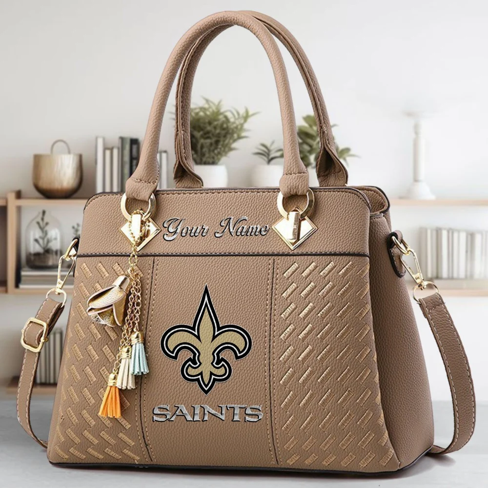 New Orleans Saints Deluxe Handbag For Women Custom Name 2025 Versions, Sport Deluxe Handbag EHIVM-06102506