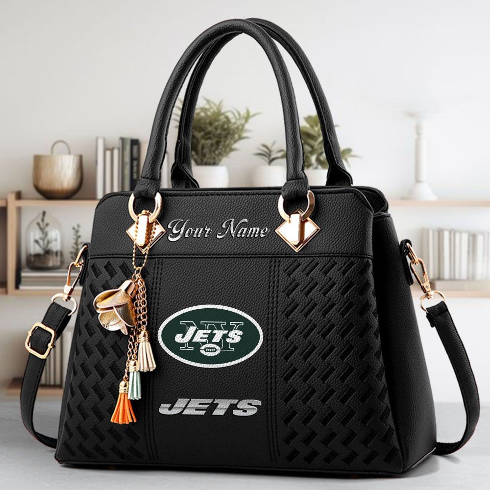 New York Jets Deluxe Handbag For Women Custom Name 2025 Versions, Sport Deluxe Handbag EHIVM-06102506
