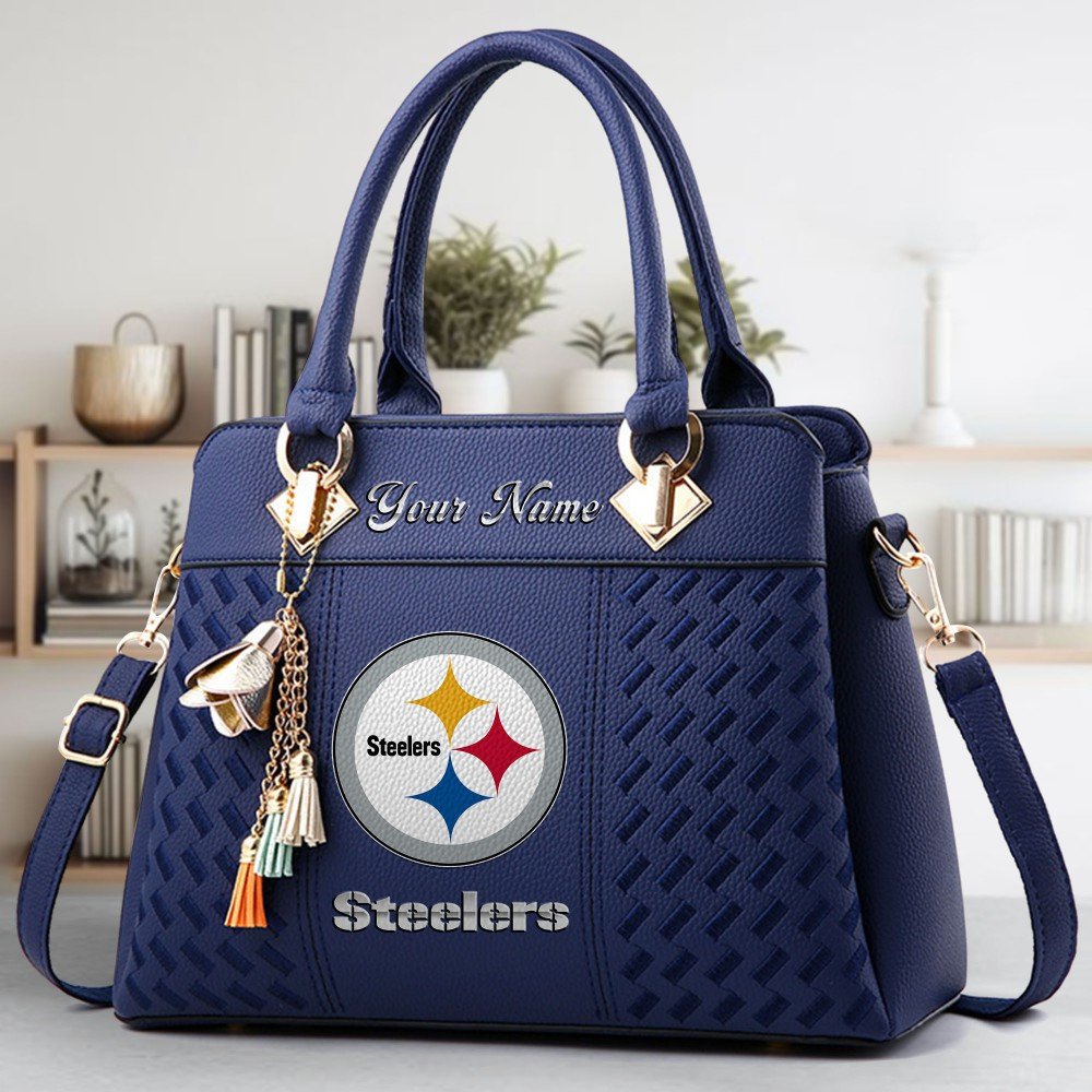Alternative view of Pittsburgh Steelers Deluxe Handbag For Women Custom Name 2025 Versions, Sport Deluxe Handbag EHIVM-06102506