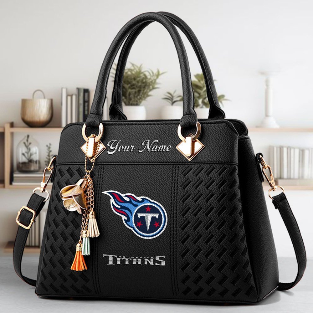 Alternative view of Tennessee Titans Deluxe Handbag For Women Custom Name 2025 Versions, Sport Deluxe Handbag EHIVM-06102506
