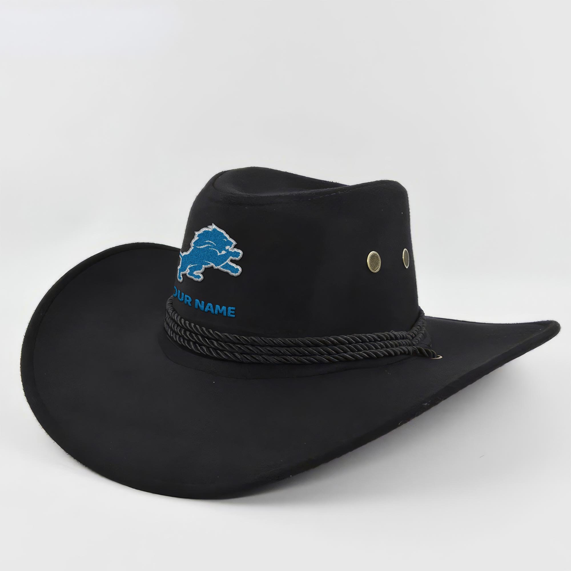 Detroit Lions Cowboy Hat Custom Your Name, Gifts For Fan EHIVM-05282372N