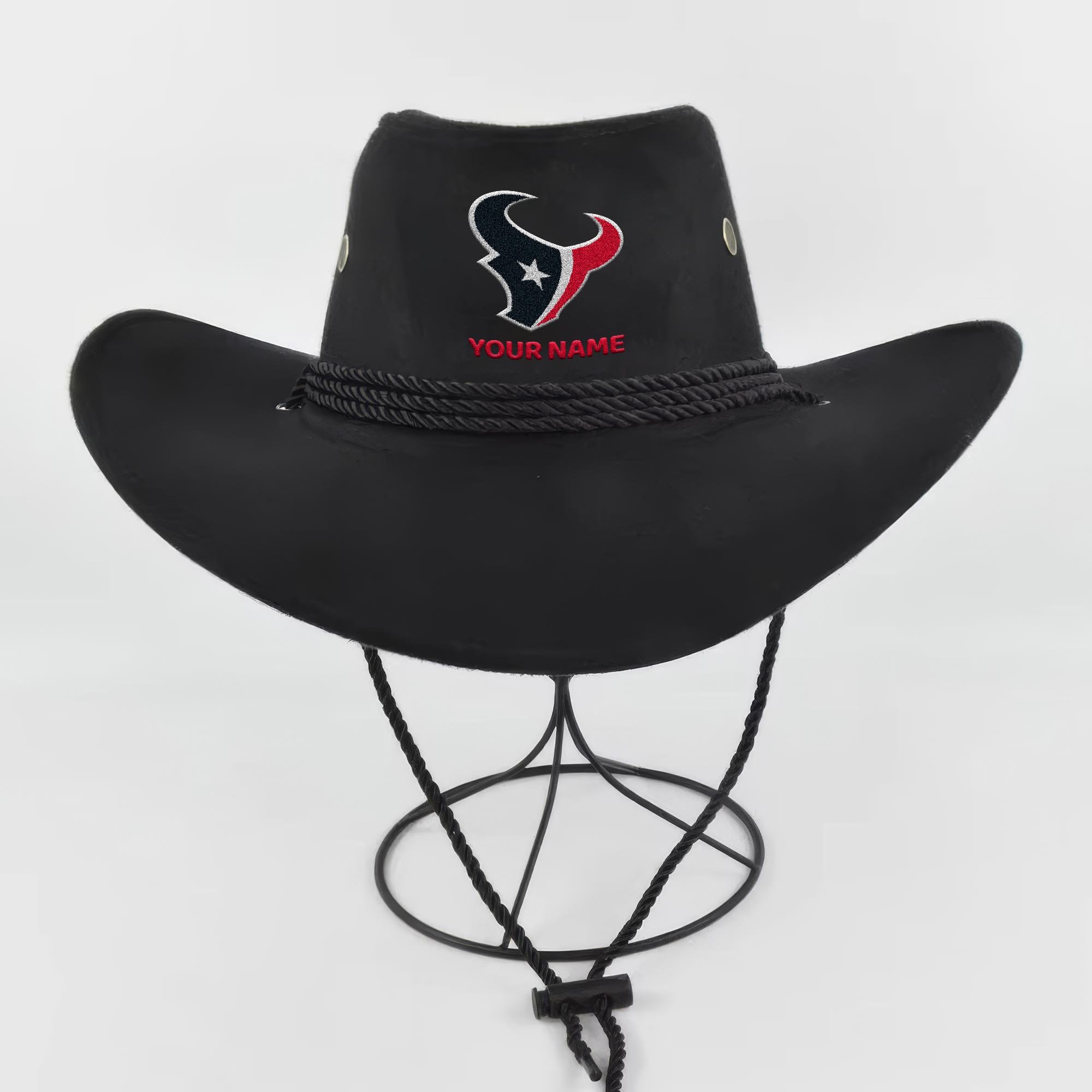 Alternative view of Houston Texans Cowboy Hat Custom Your Name, Gifts For Fan EHIVM-05282372N