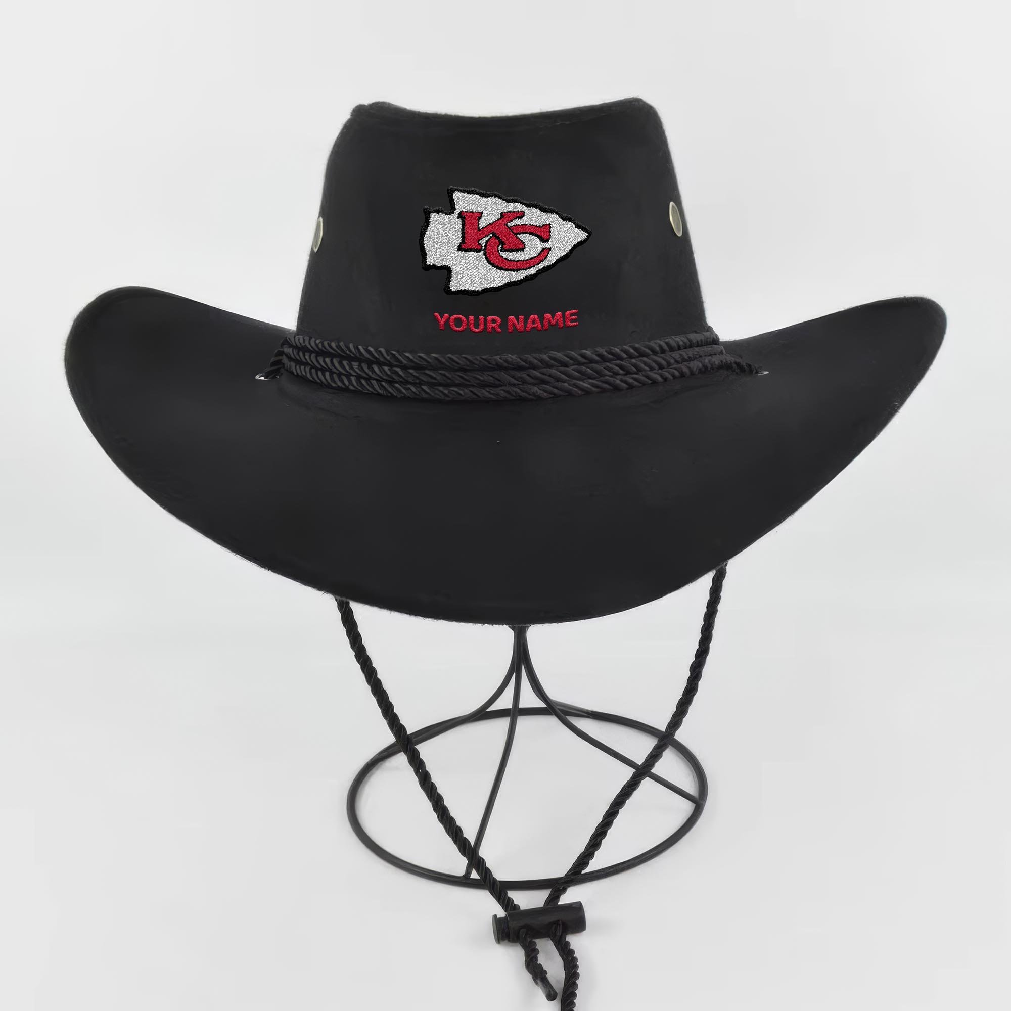 Alternative view of Kansas City Chiefs Cowboy Hat Custom Your Name, Gifts For Fan EHIVM-05282372N