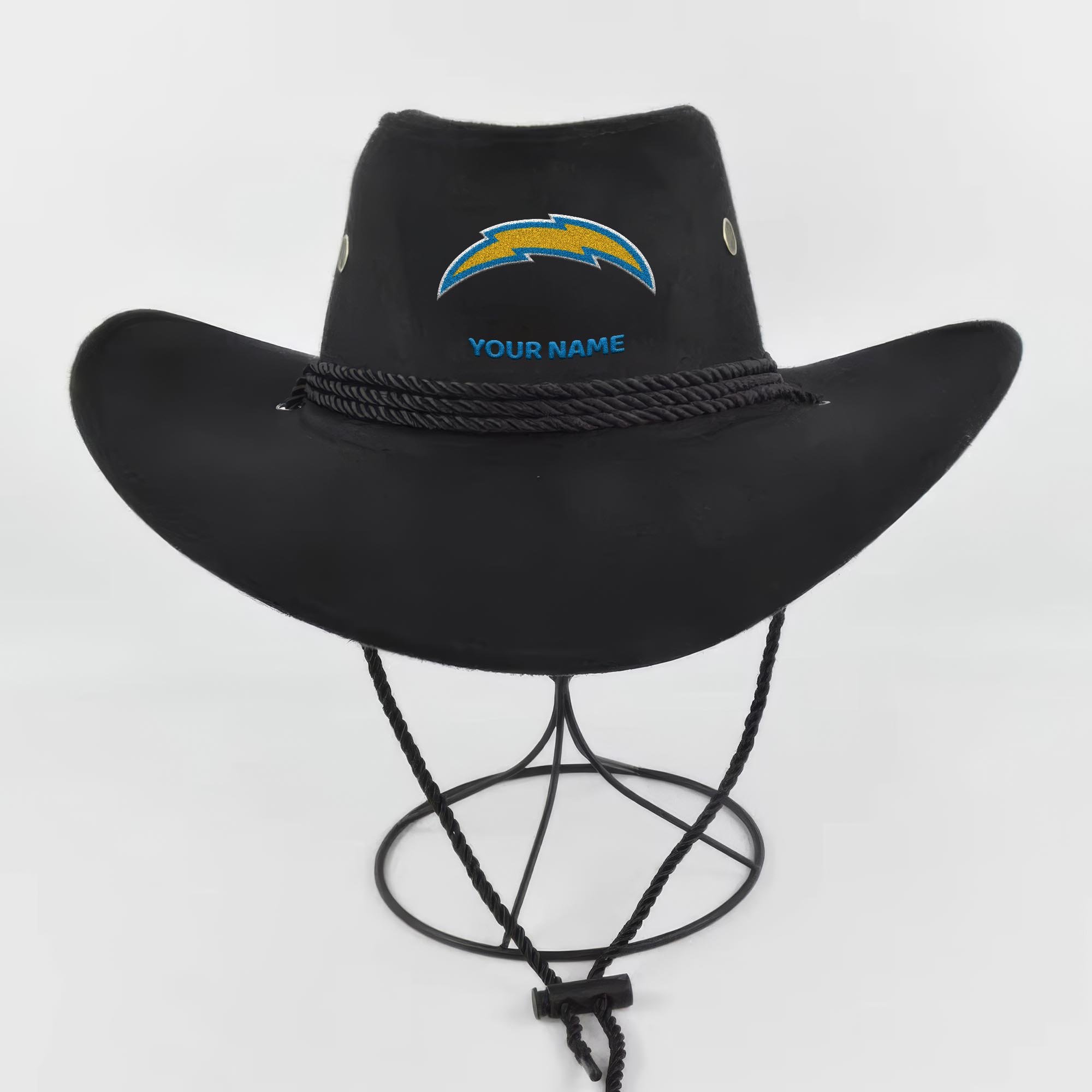 Alternative view of Los Angeles Chargers Cowboy Hat Custom Your Name, Gifts For Fan EHIVM-05282372N