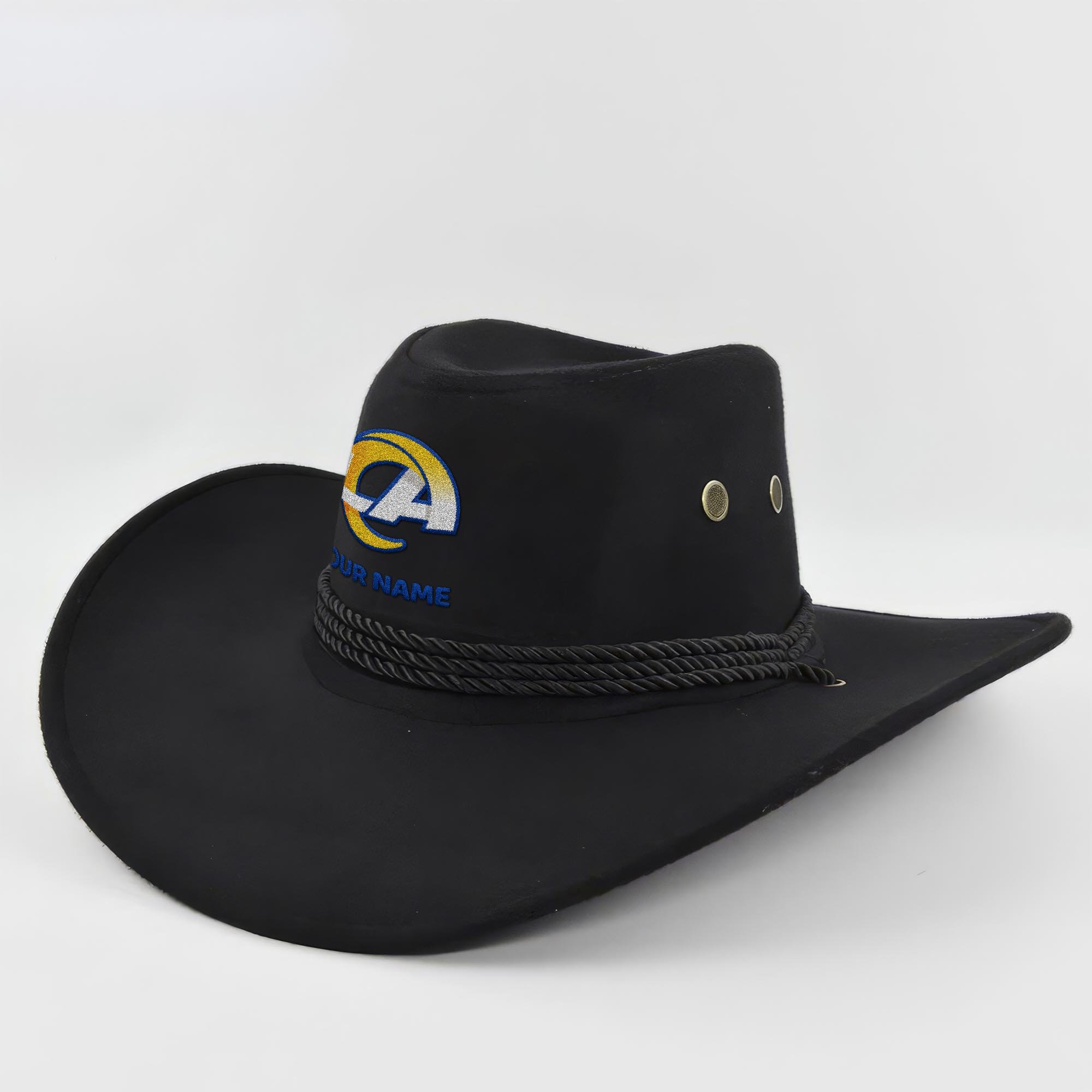 Los Angeles Rams Cowboy Hat Custom Your Name, Gifts For Fan EHIVM-05282372N