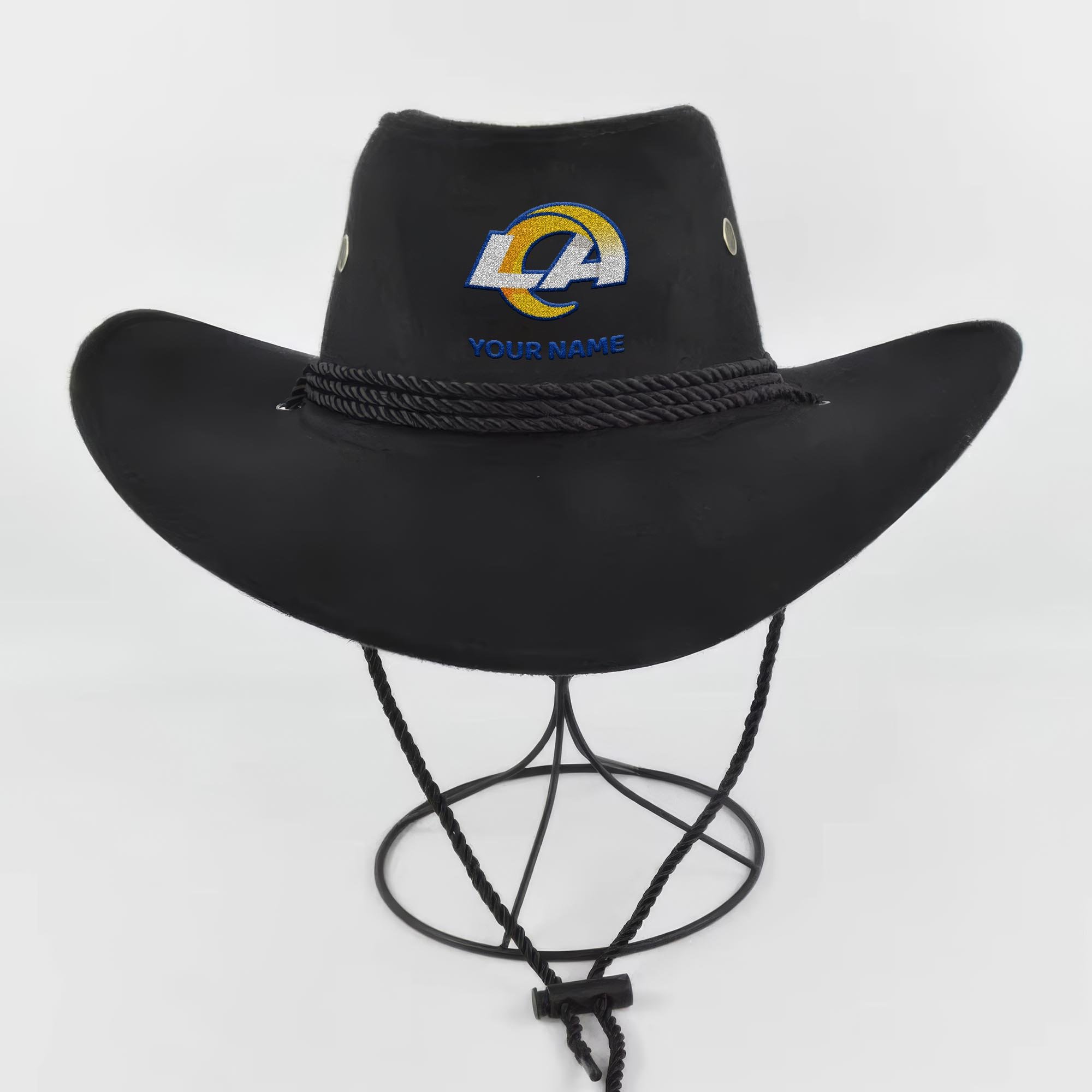 Alternative view of Los Angeles Rams Cowboy Hat Custom Your Name, Gifts For Fan EHIVM-05282372N