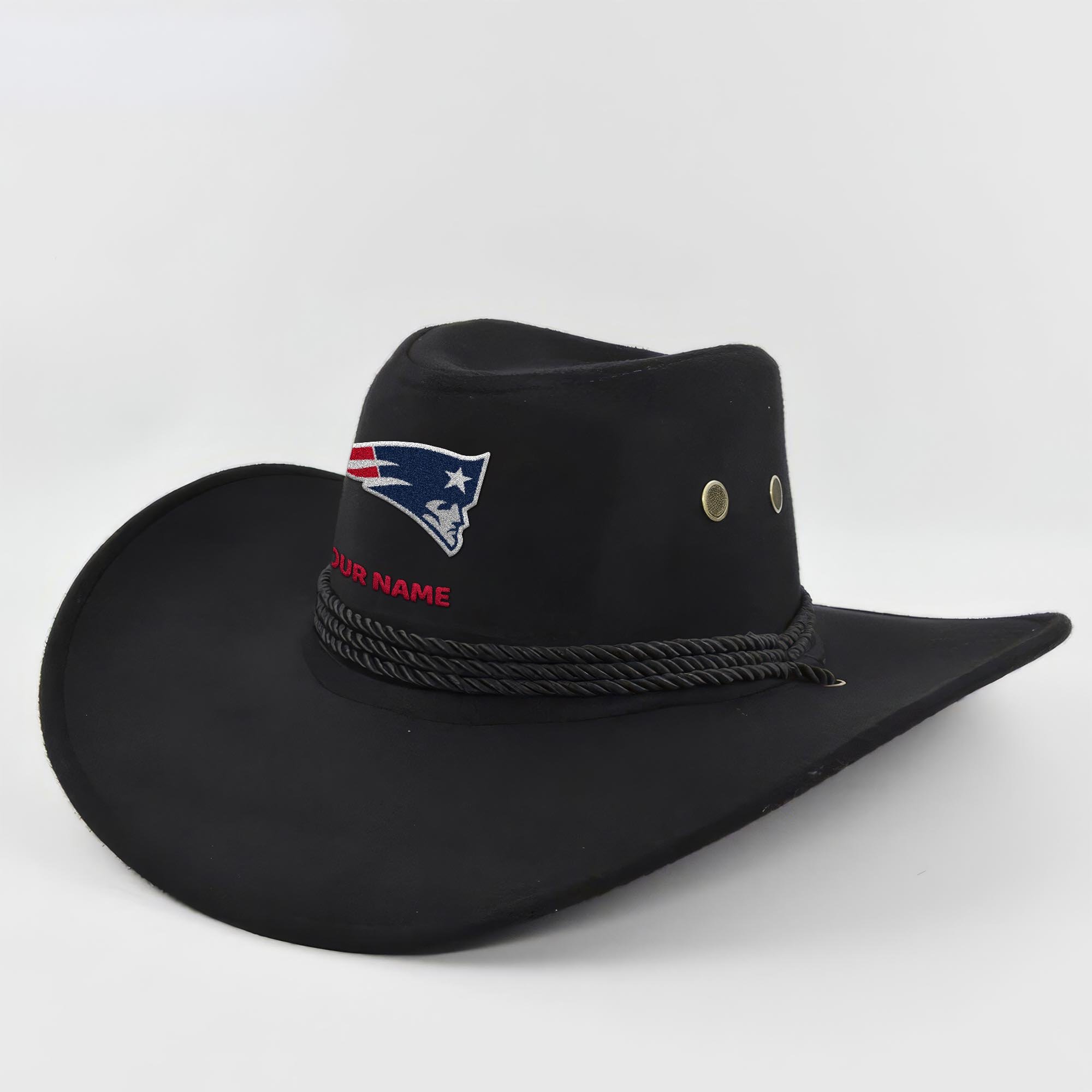 New England Patriots Cowboy Hat Custom Your Name, Gifts For Fan EHIVM-05282372N