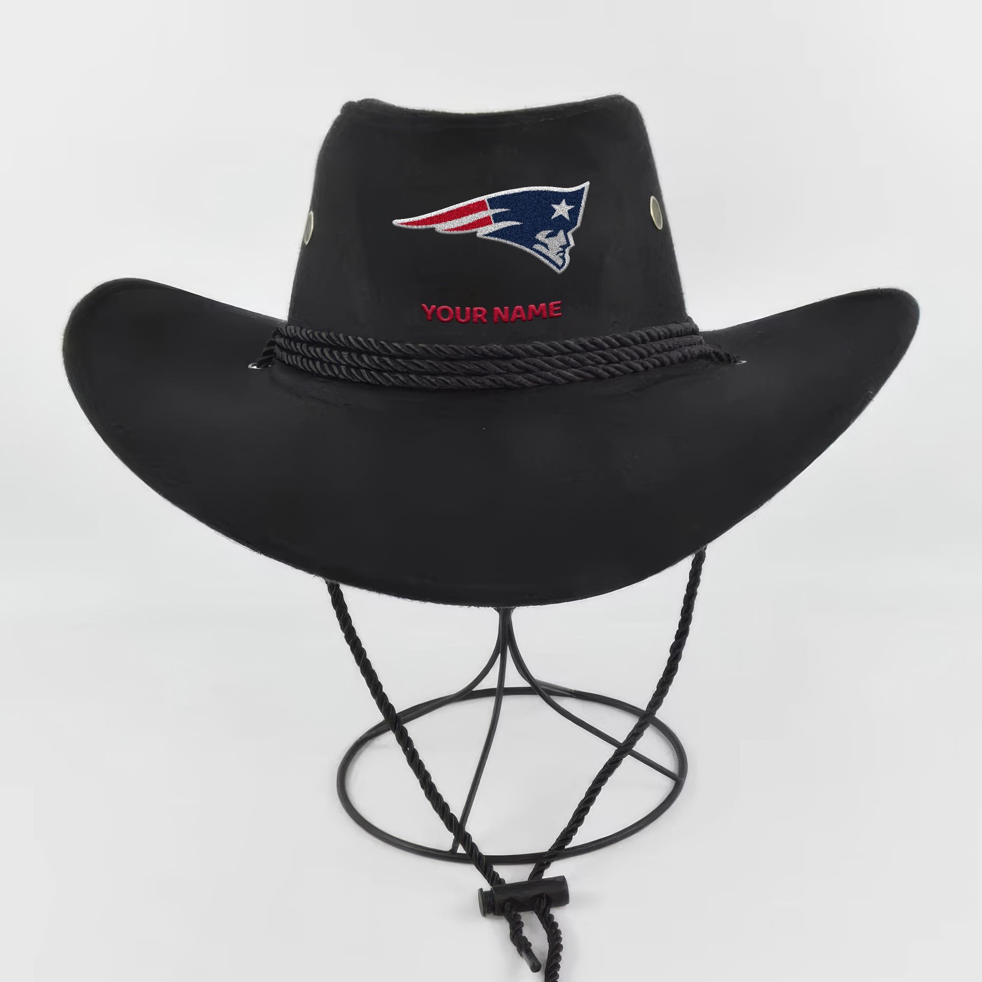 Alternative view of New England Patriots Cowboy Hat Custom Your Name, Gifts For Fan EHIVM-05282372N