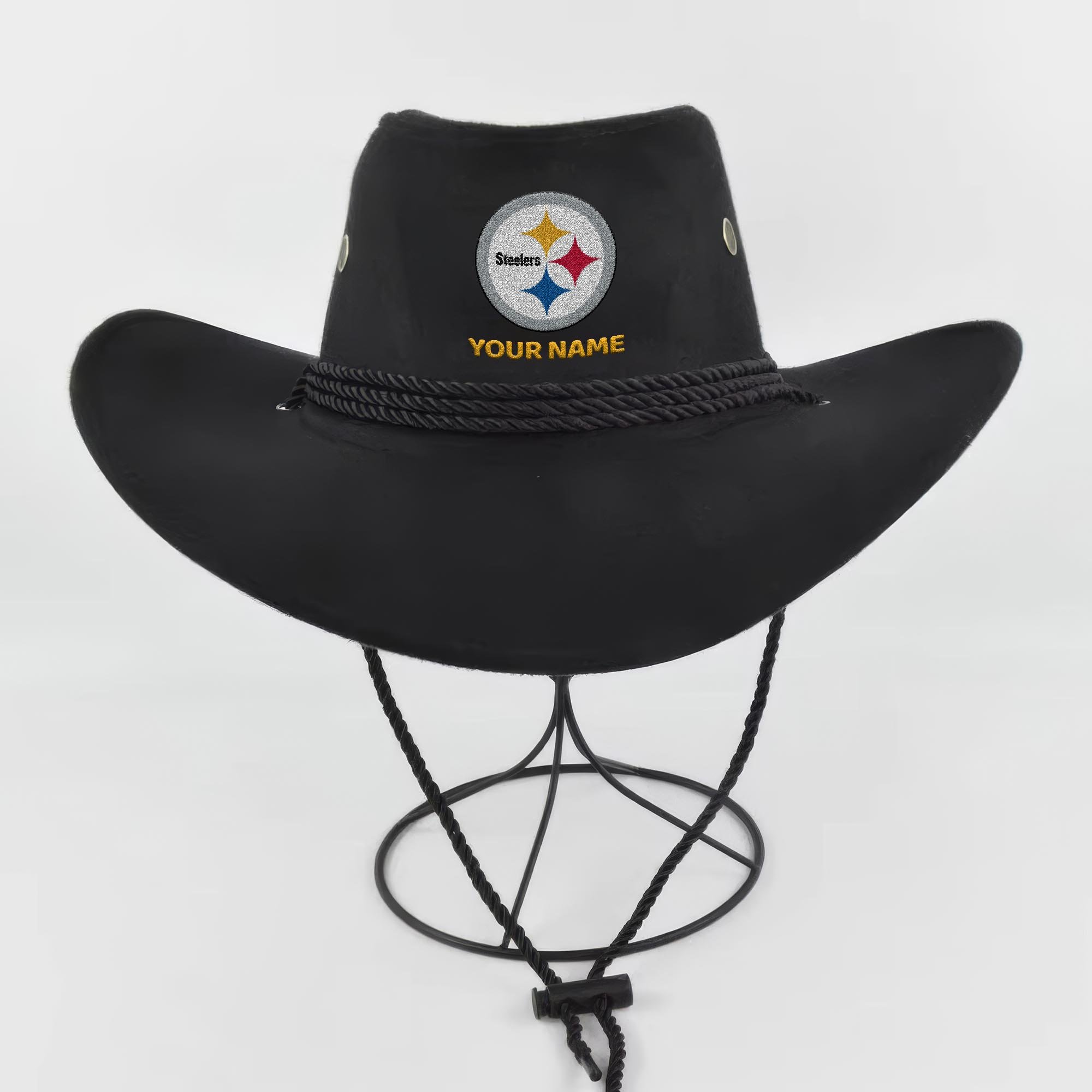 Alternative view of Pittsburgh Steelers Cowboy Hat Custom Your Name, Gifts For Fan EHIVM-05282372N