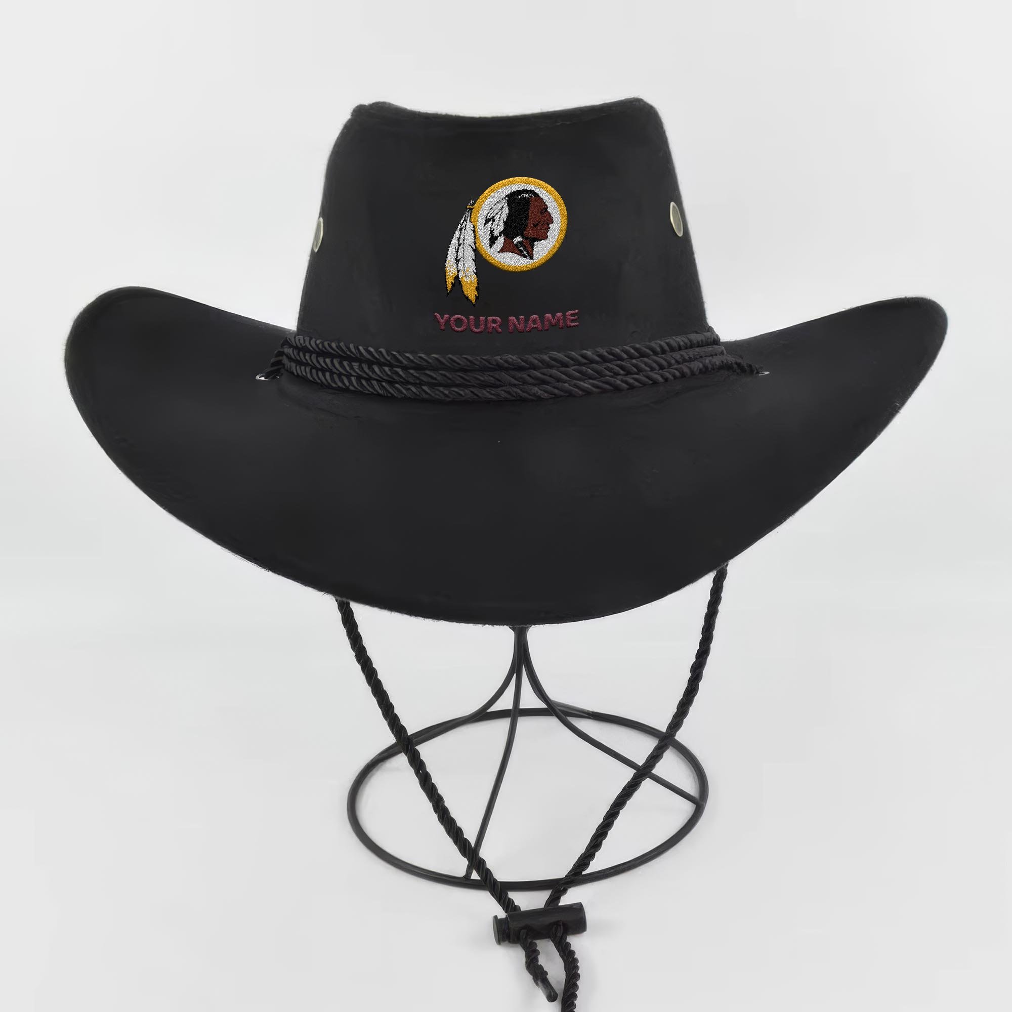 Alternative view of Washington Redskins Cowboy Hat Custom Your Name, Gifts For Fan EHIVM-05282372N