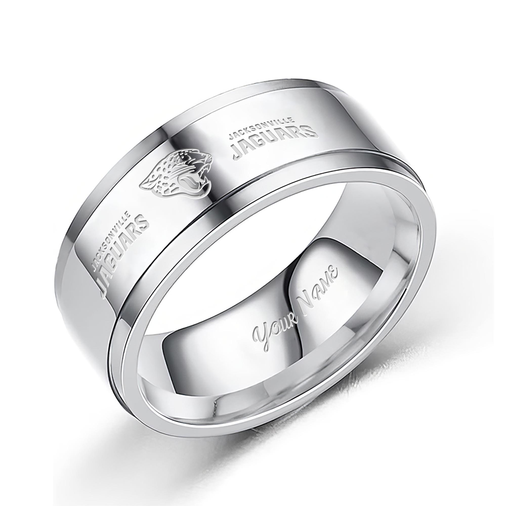 Jacksonville Jaguars Stainless Steel Rings Comes With Box Custom Your Name 2025 versions, Gifts For Fan EHIVM-05152220N