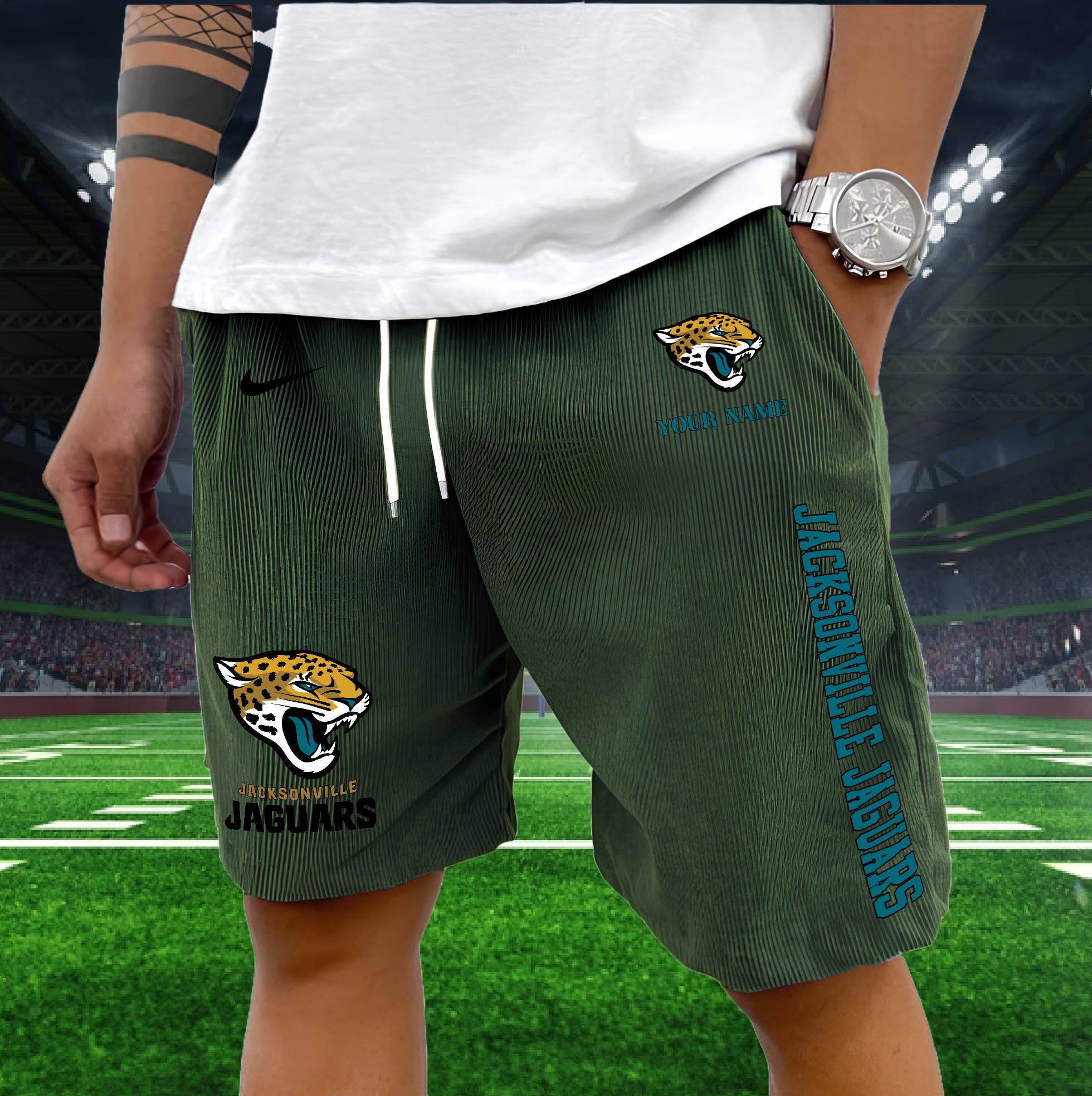 Jacksonville Jaguars Corduroy Shorts Custom You Name, Sport Corduroy Shorts, Gifts For Fan EHIVM-05222311N - Image 10