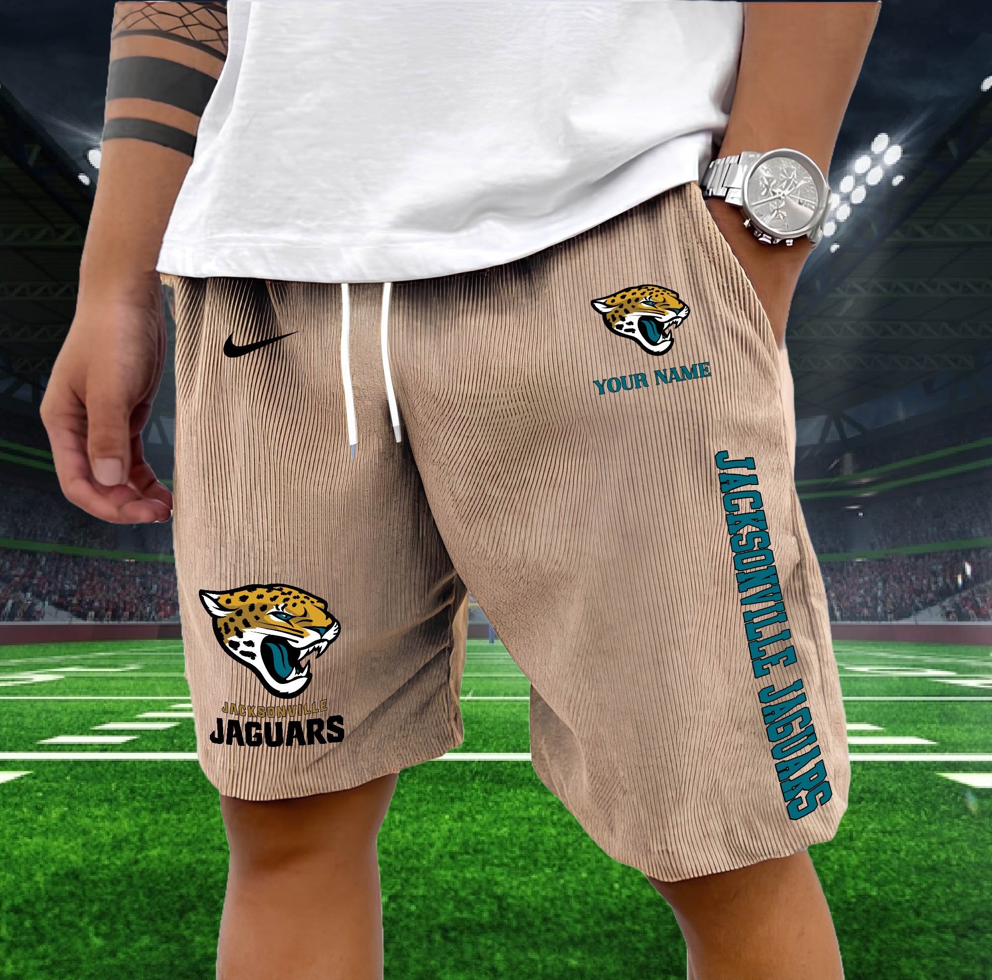 Jacksonville Jaguars Corduroy Shorts Custom You Name, Sport Corduroy Shorts, Gifts For Fan EHIVM-05222311N - Image 11