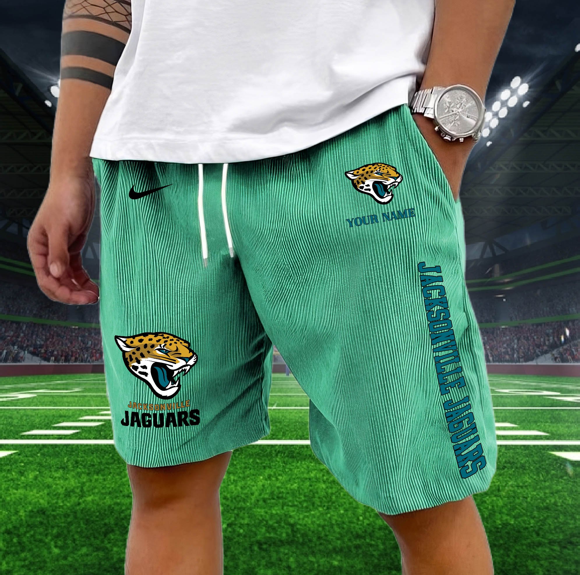 Jacksonville Jaguars Corduroy Shorts Custom You Name, Sport Corduroy Shorts, Gifts For Fan EHIVM-05222311N - Image 12