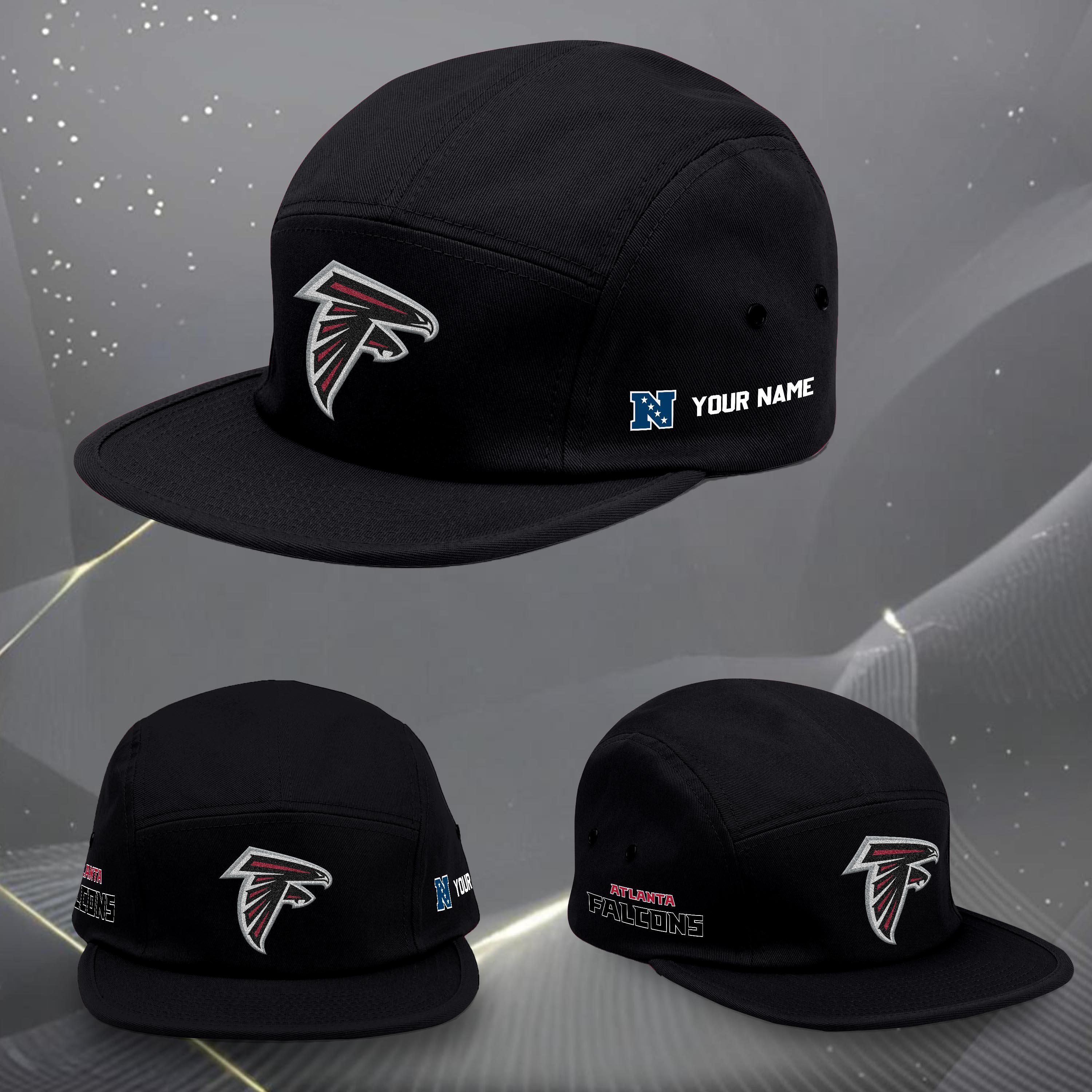 Atlanta Falcons Five Panel Five Panel Cap Custom Your Name, Sport Five Panel Five Panel Cap, Gifts For Fan EHIVM-06092490N
