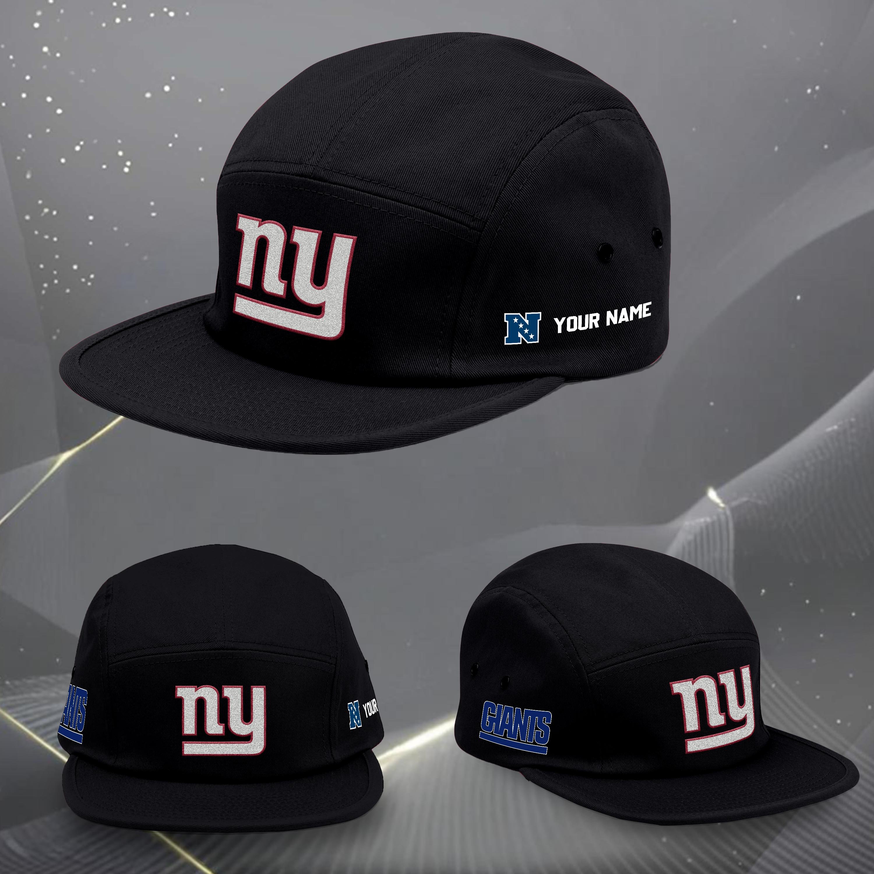 New York Giants Five Panel Five Panel Cap Custom Your Name, Sport Five Panel Five Panel Cap, Gifts For Fan EHIVM-06092490N