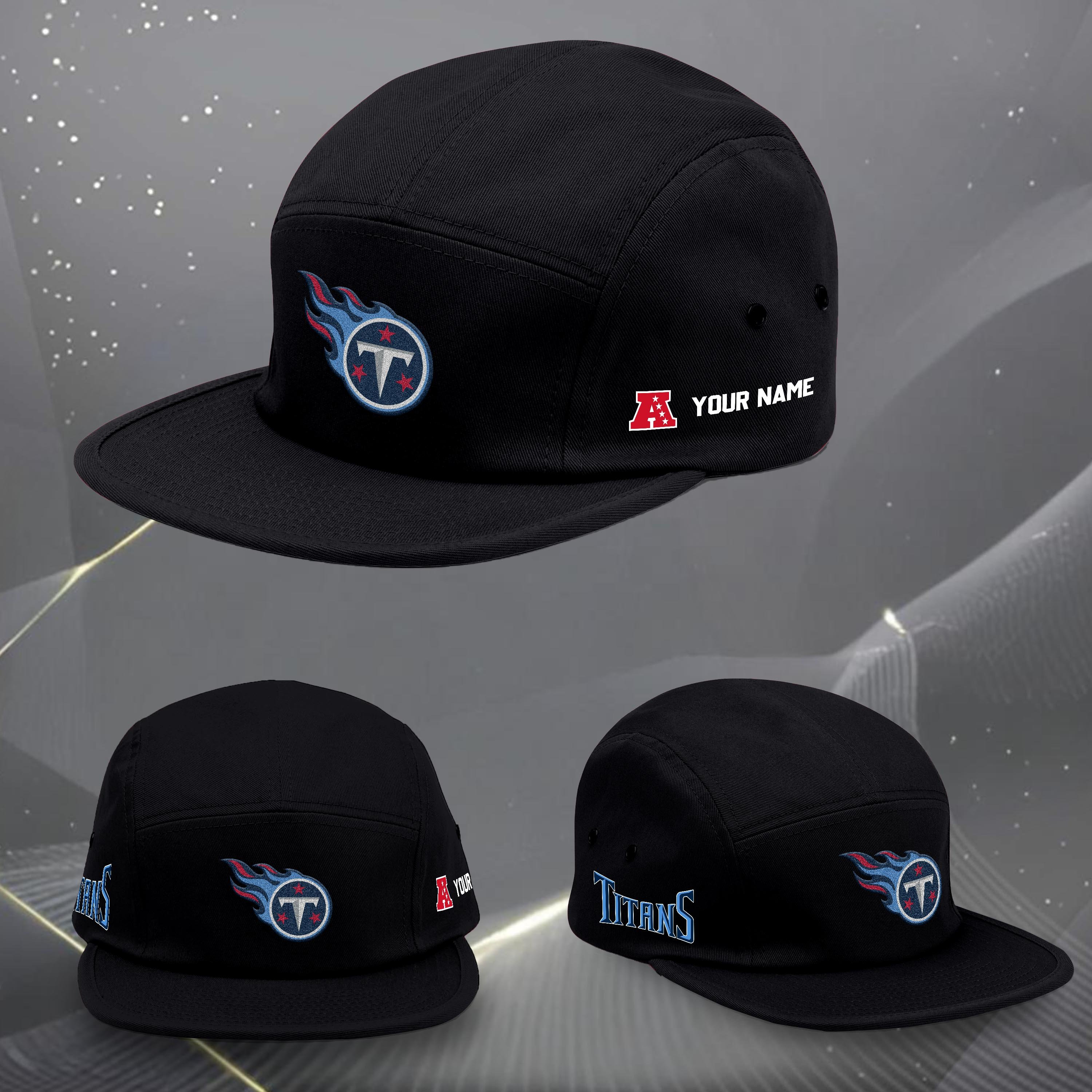 Tennessee Titans Five Panel Five Panel Cap Custom Your Name, Sport Five Panel Five Panel Cap, Gifts For Fan EHIVM-06092490N