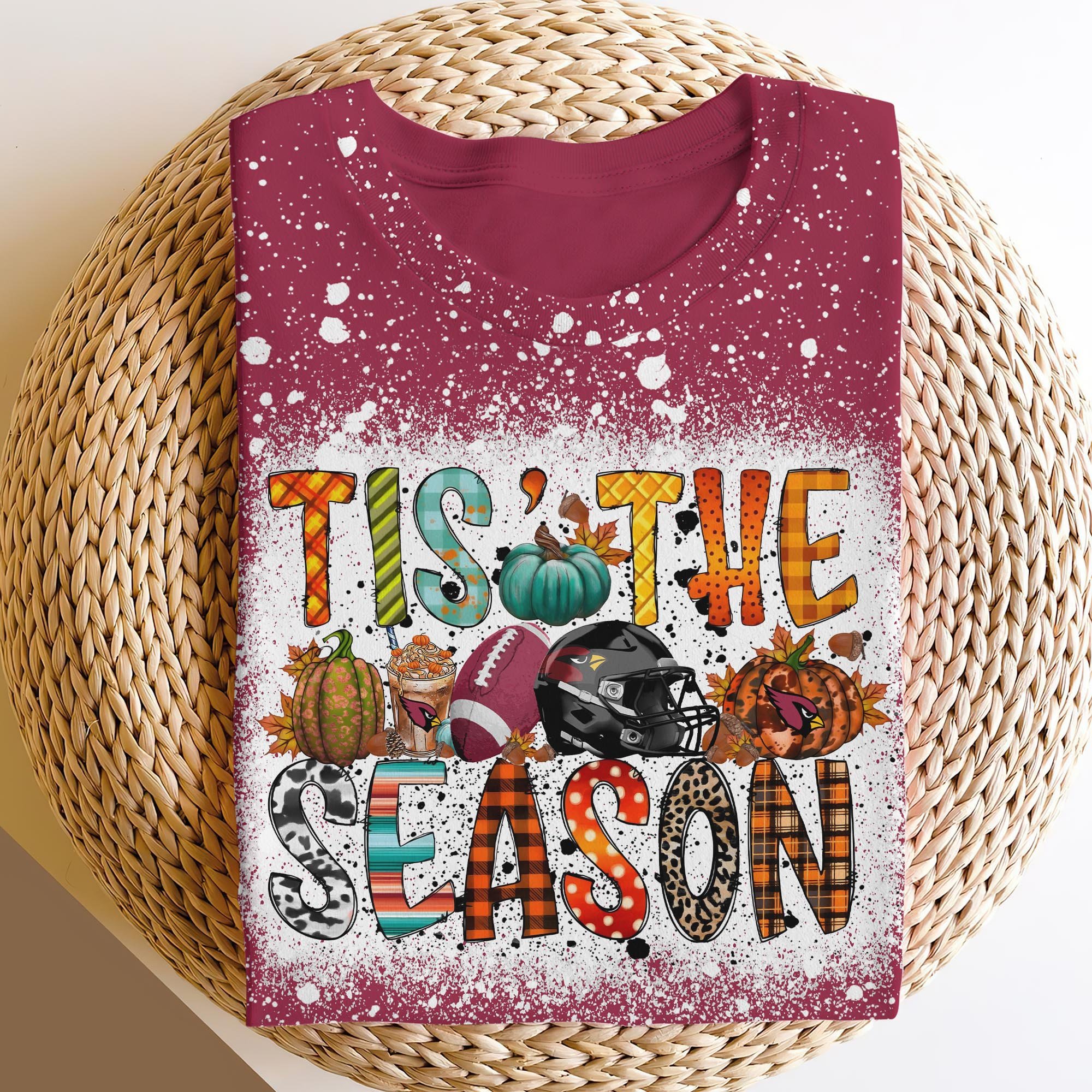 Arizona Cardinals 3D Shirts, Tis The Season Shirts, Sport Shirts For Fan EHIVM-06182583