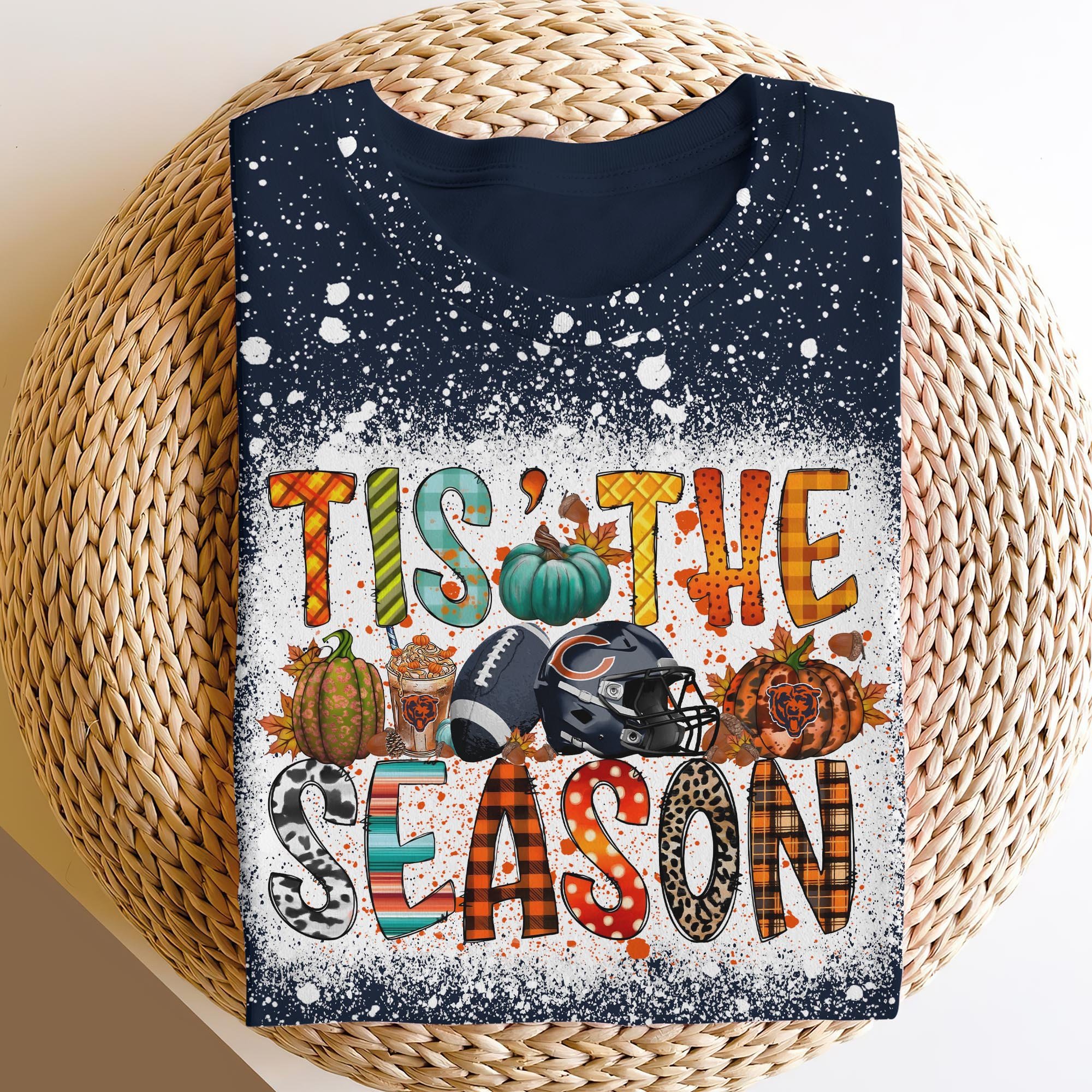 Chicago Bears 3D Shirts, Tis The Season Shirts, Sport Shirts For Fan EHIVM-06182583