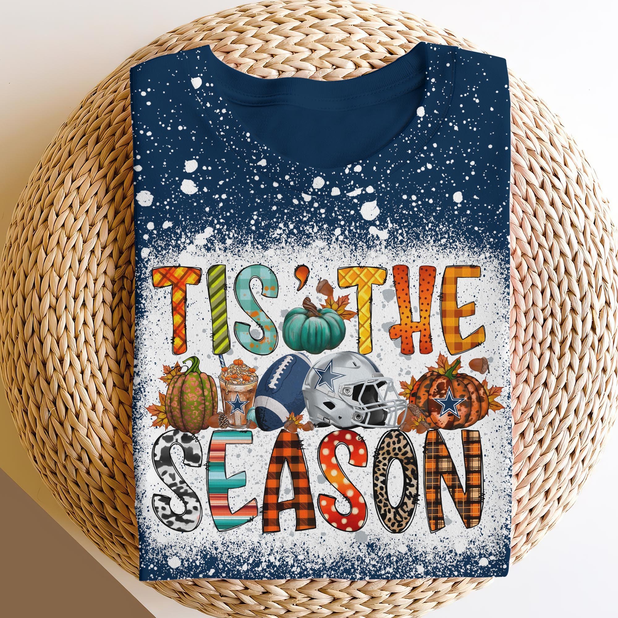 Dallas Cowboys 3D Shirts, Tis The Season Shirts, Sport Shirts For Fan EHIVM-06182583