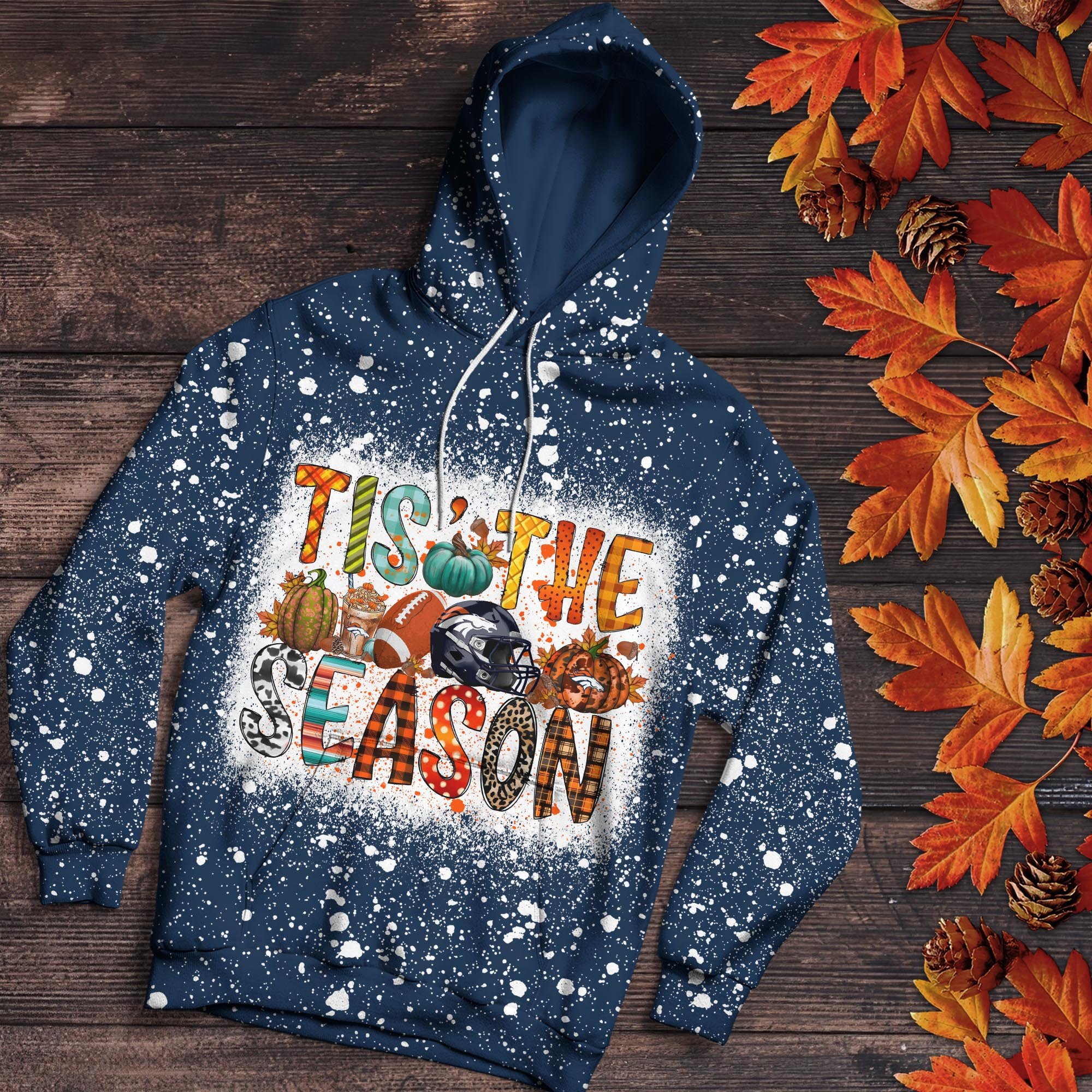 Alternative view of Denver Broncos 3D Shirts, Tis The Season Shirts, Sport Shirts For Fan EHIVM-06182583