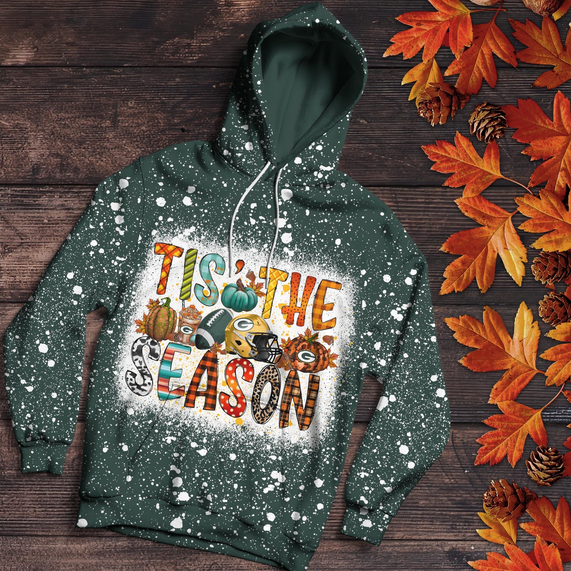 Alternative view of Green Bay Packers 3D Shirts, Tis The Season Shirts, Sport Shirts For Fan EHIVM-06182583