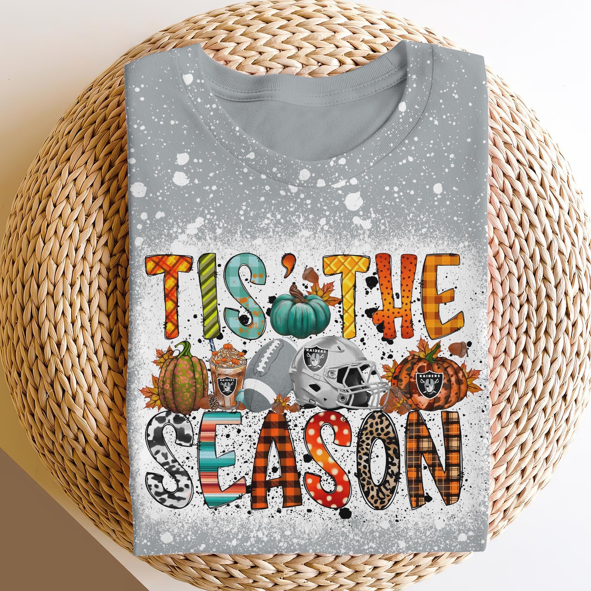 Las Vegas Raiders 3D Shirts, Tis The Season Shirts, Sport Shirts For Fan EHIVM-06182583