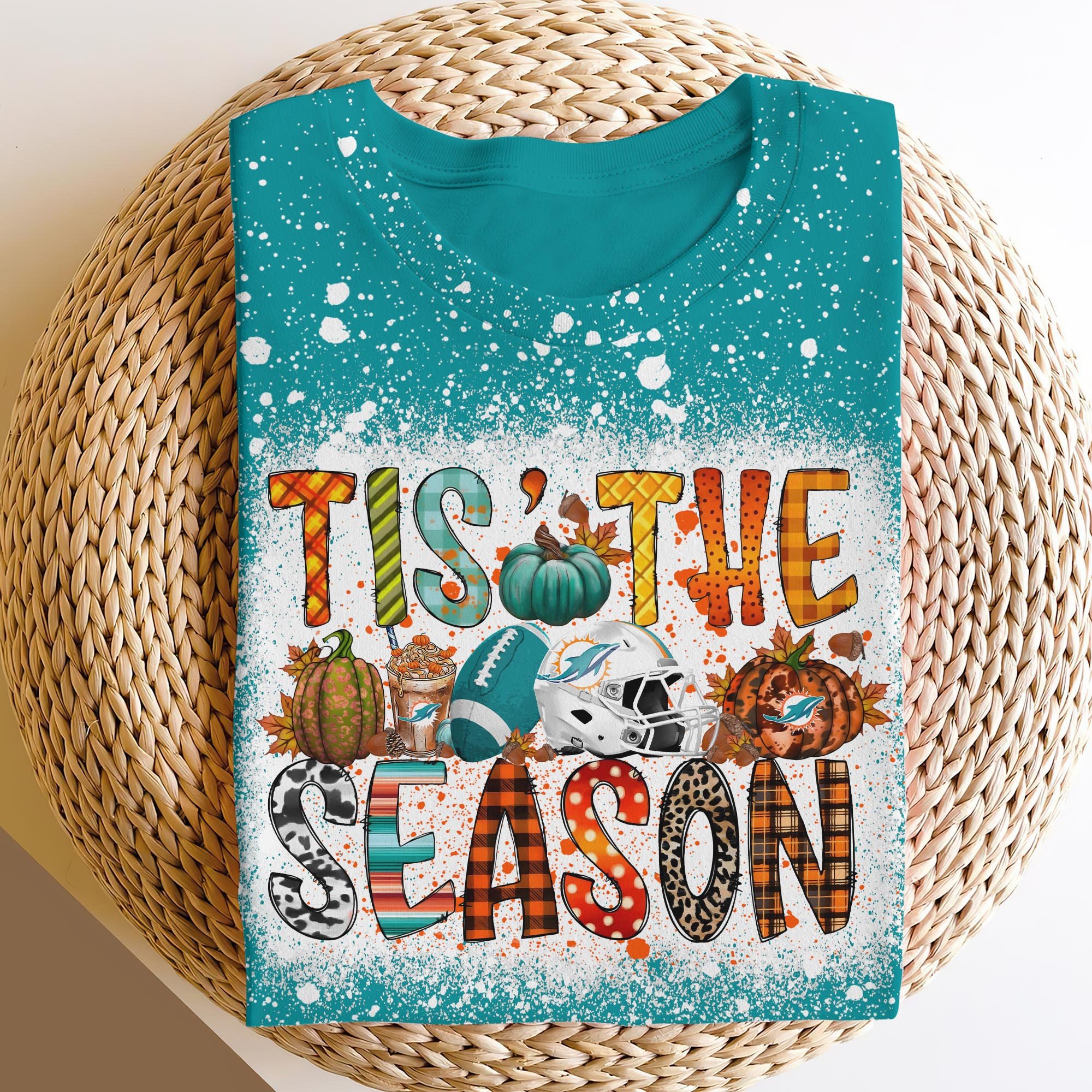 Miami Dolphins 3D Shirts, Tis The Season Shirts, Sport Shirts For Fan EHIVM-06182583