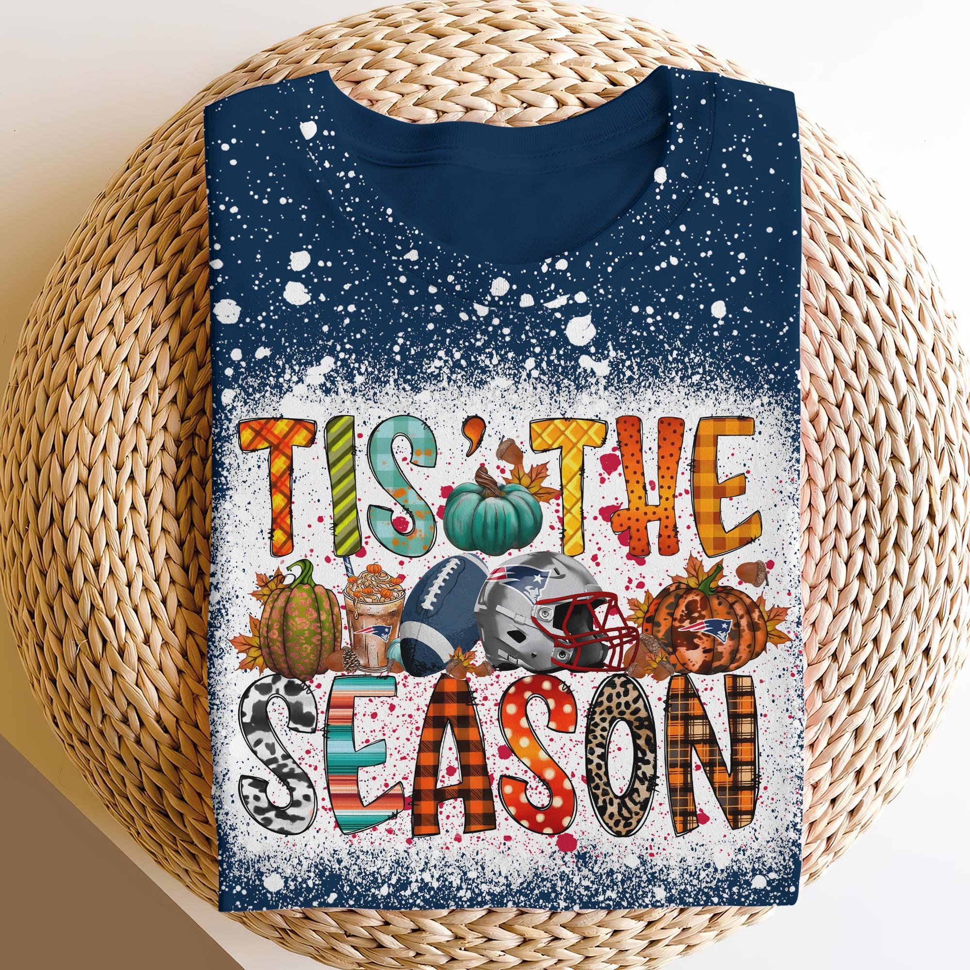 New England Patriots 3D Shirts, Tis The Season Shirts, Sport Shirts For Fan EHIVM-06182583