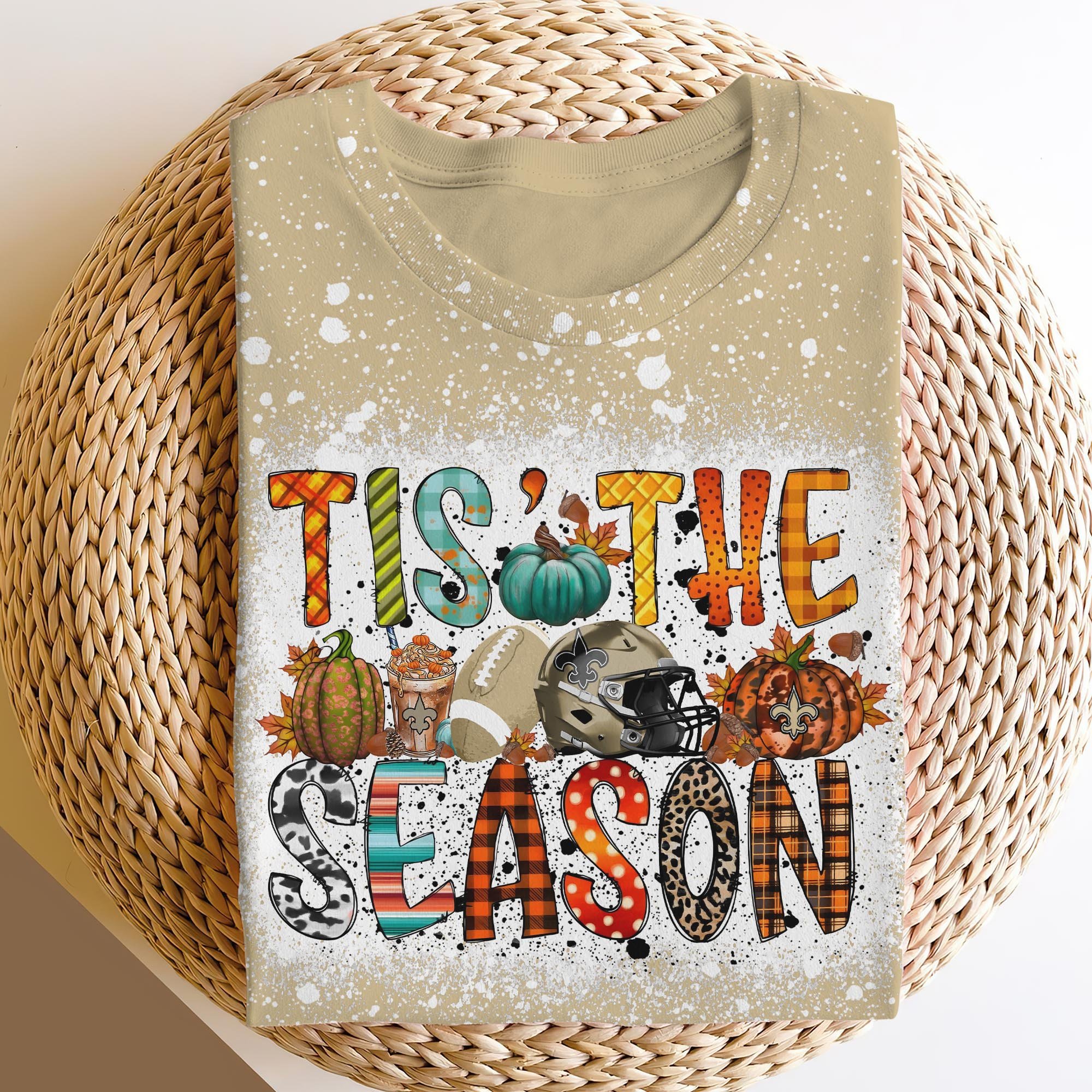 New Orleans Saints 3D Shirts, Tis The Season Shirts, Sport Shirts For Fan EHIVM-06182583