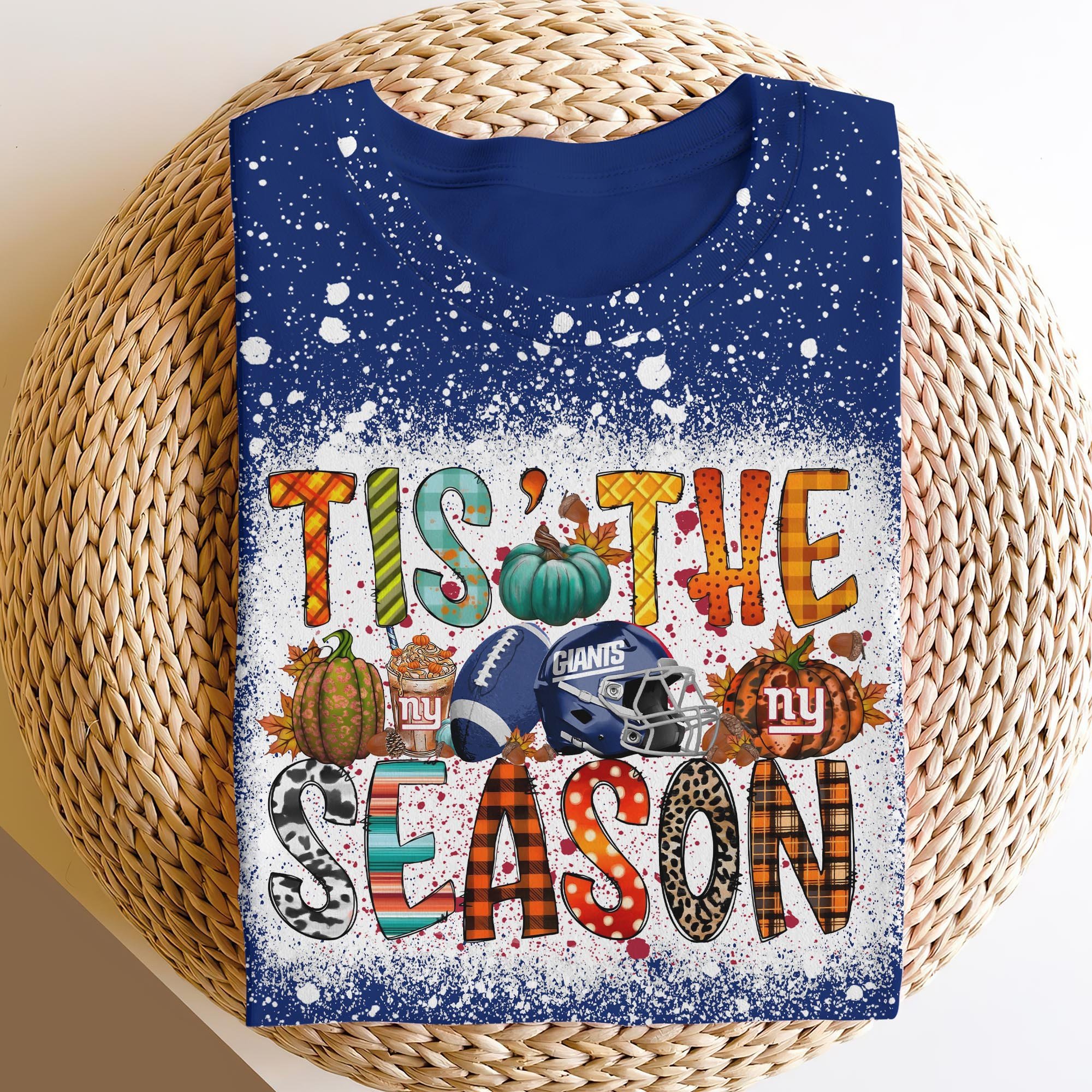 New York Giants 3D Shirts, Tis The Season Shirts, Sport Shirts For Fan EHIVM-06182583