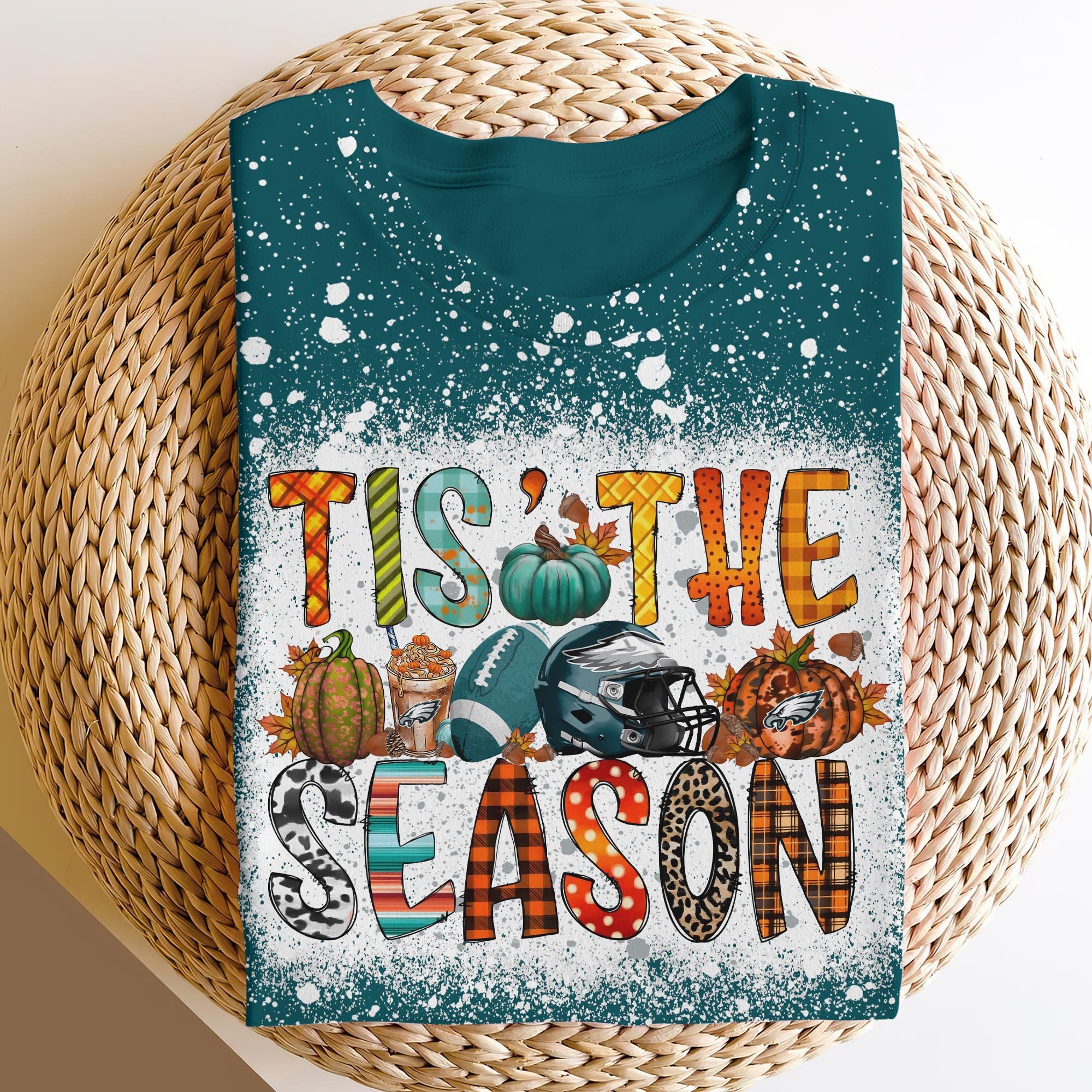 Philadelphia Eagles 3D Shirts, Tis The Season Shirts, Sport Shirts For Fan EHIVM-06182583