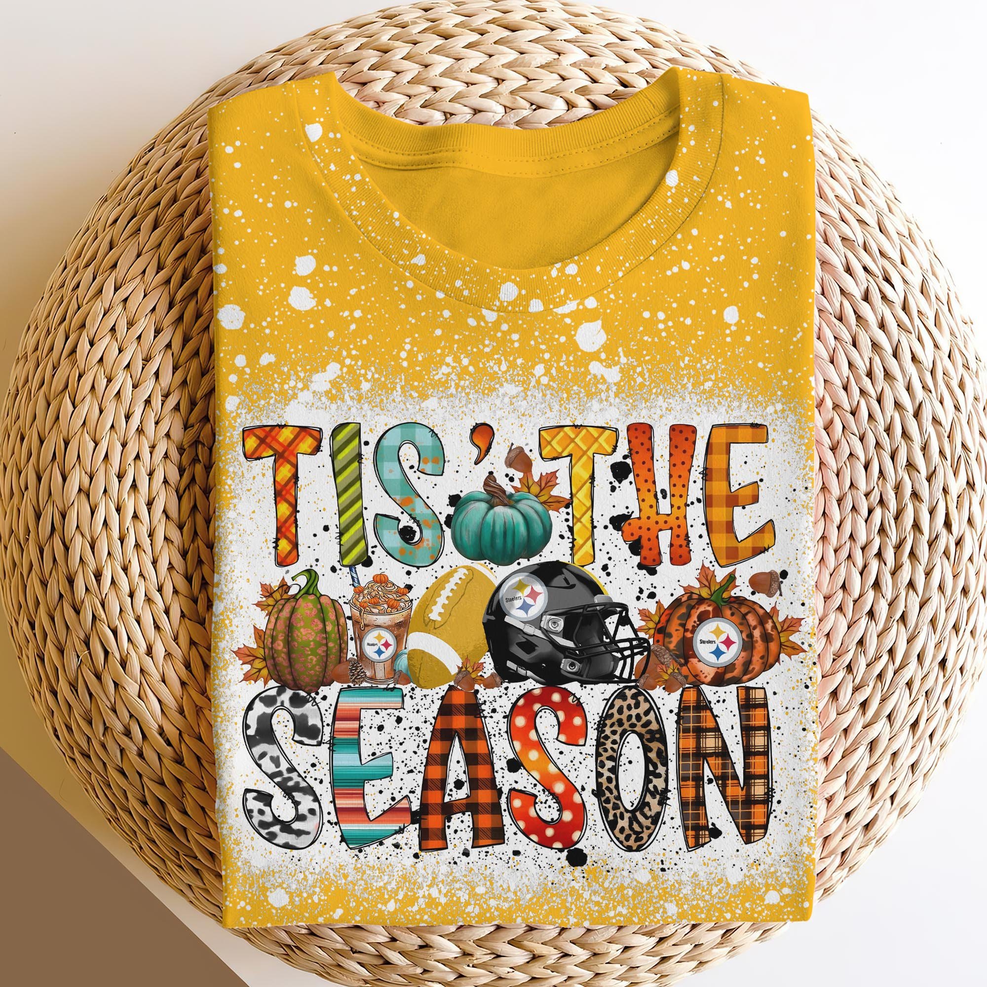 Pittsburgh Steelers 3D Shirts, Tis The Season Shirts, Sport Shirts For Fan EHIVM-06182583