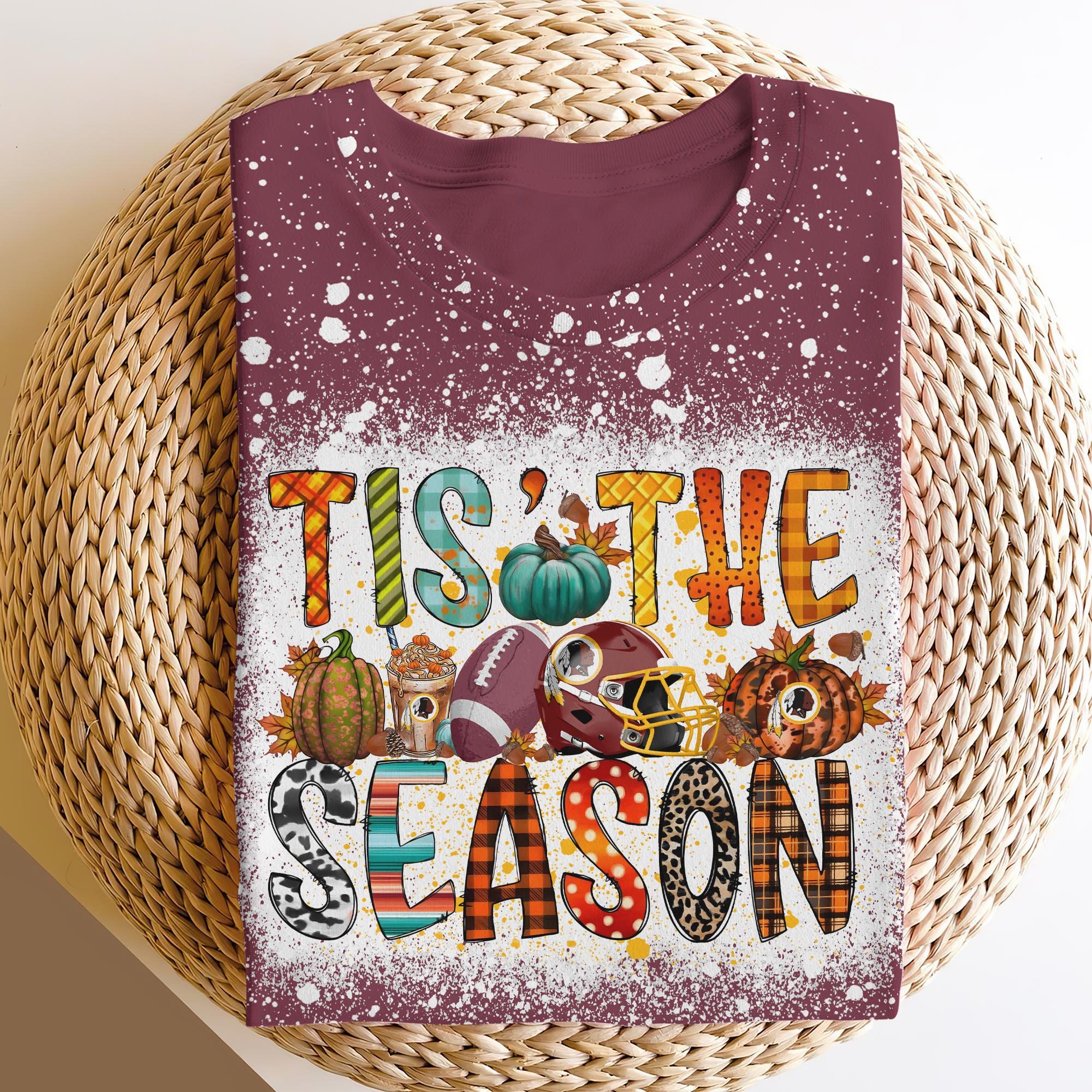 Washington Redskins 3D Shirts, Tis The Season Shirts, Sport Shirts For Fan EHIVM-06182583
