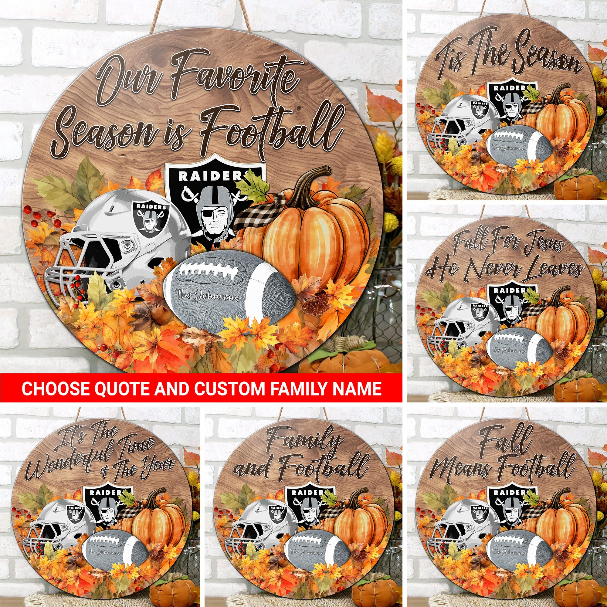 Las Vegas Raiders Shape Wooden Sign Custom Your Family Name And Choose Your Quotes, Sport Sign EHIVM-05172272N