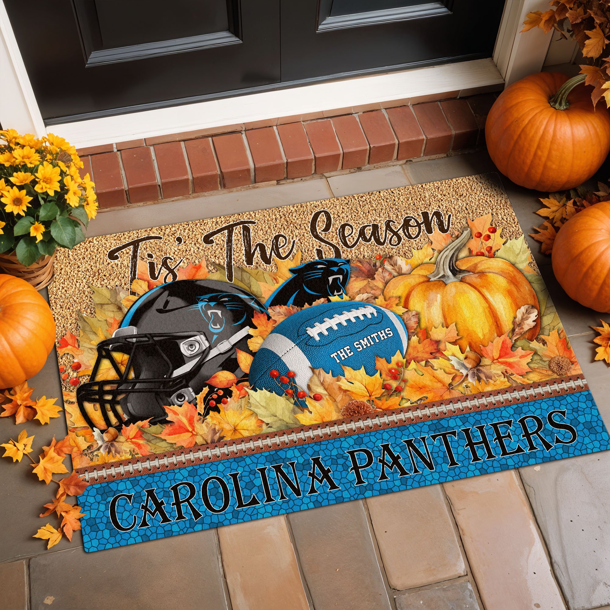 Alternative view of Carolina Panthers Doormat Custom Your Family Name And Choose Your Quotes, Sport Doormat, Sport Gifts For Fan EHIVM-60421N
