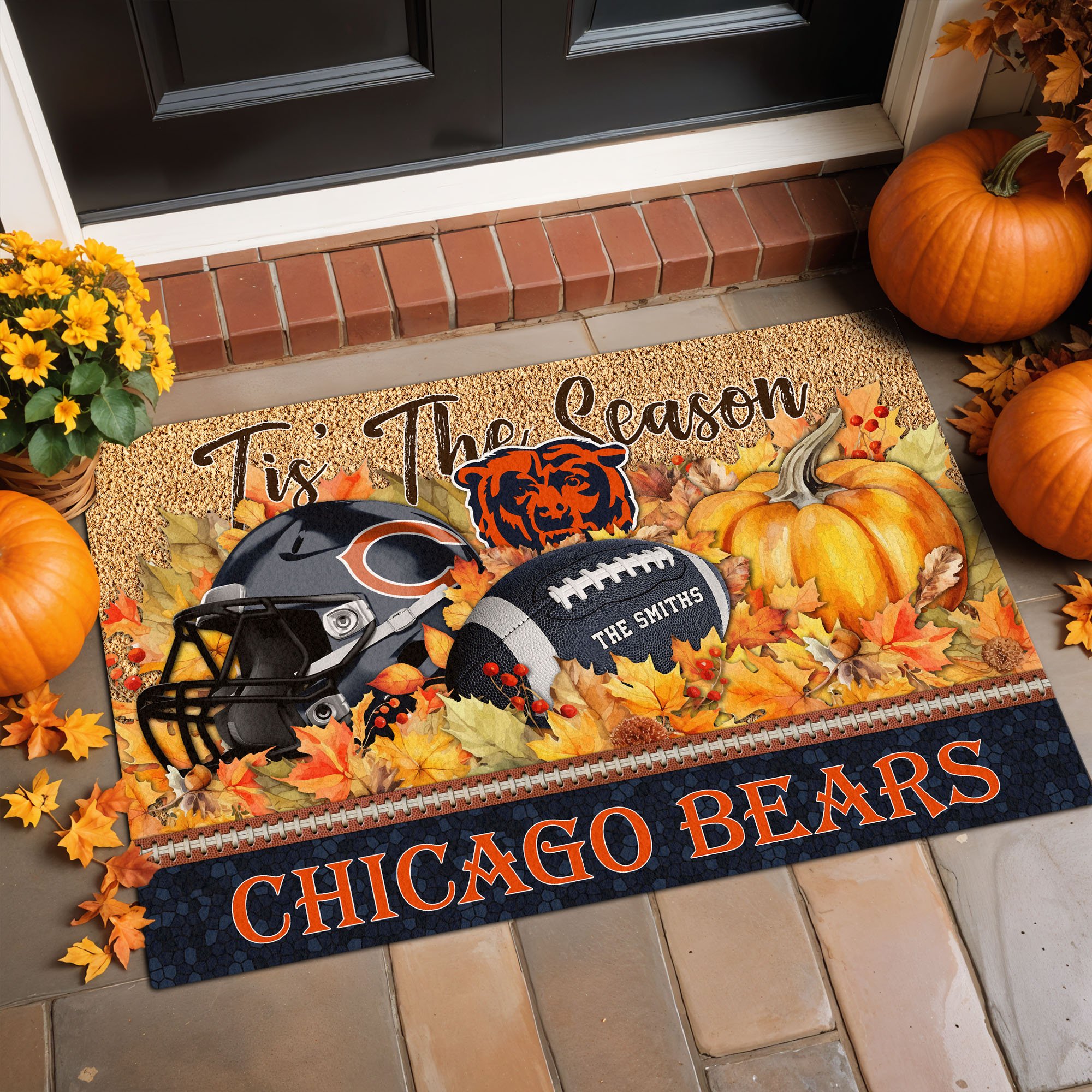 Alternative view of Chicago Bears Doormat Custom Your Family Name And Choose Your Quotes, Sport Doormat, Sport Gifts For Fan EHIVM-60421N
