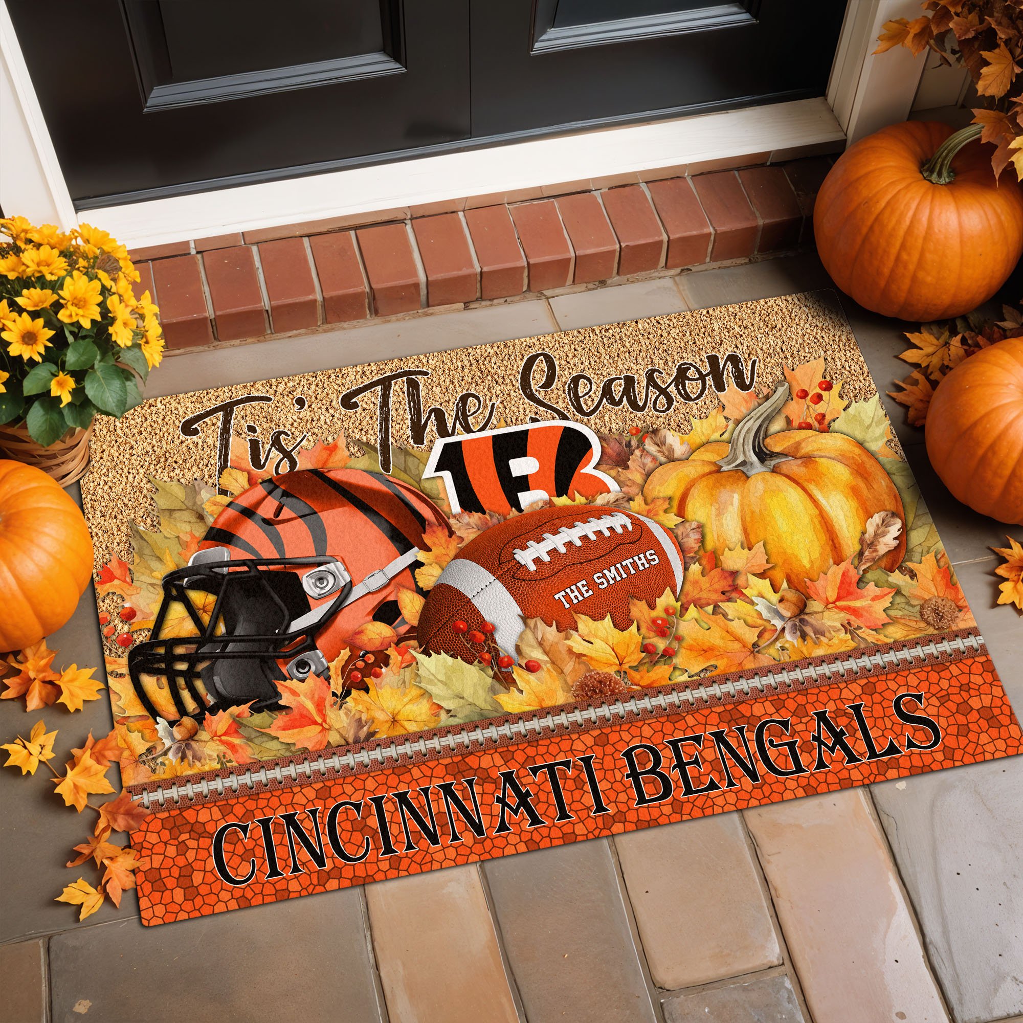 Alternative view of Cincinnati Bengals Doormat Custom Your Family Name And Choose Your Quotes, Sport Doormat, Sport Gifts For Fan EHIVM-60421N