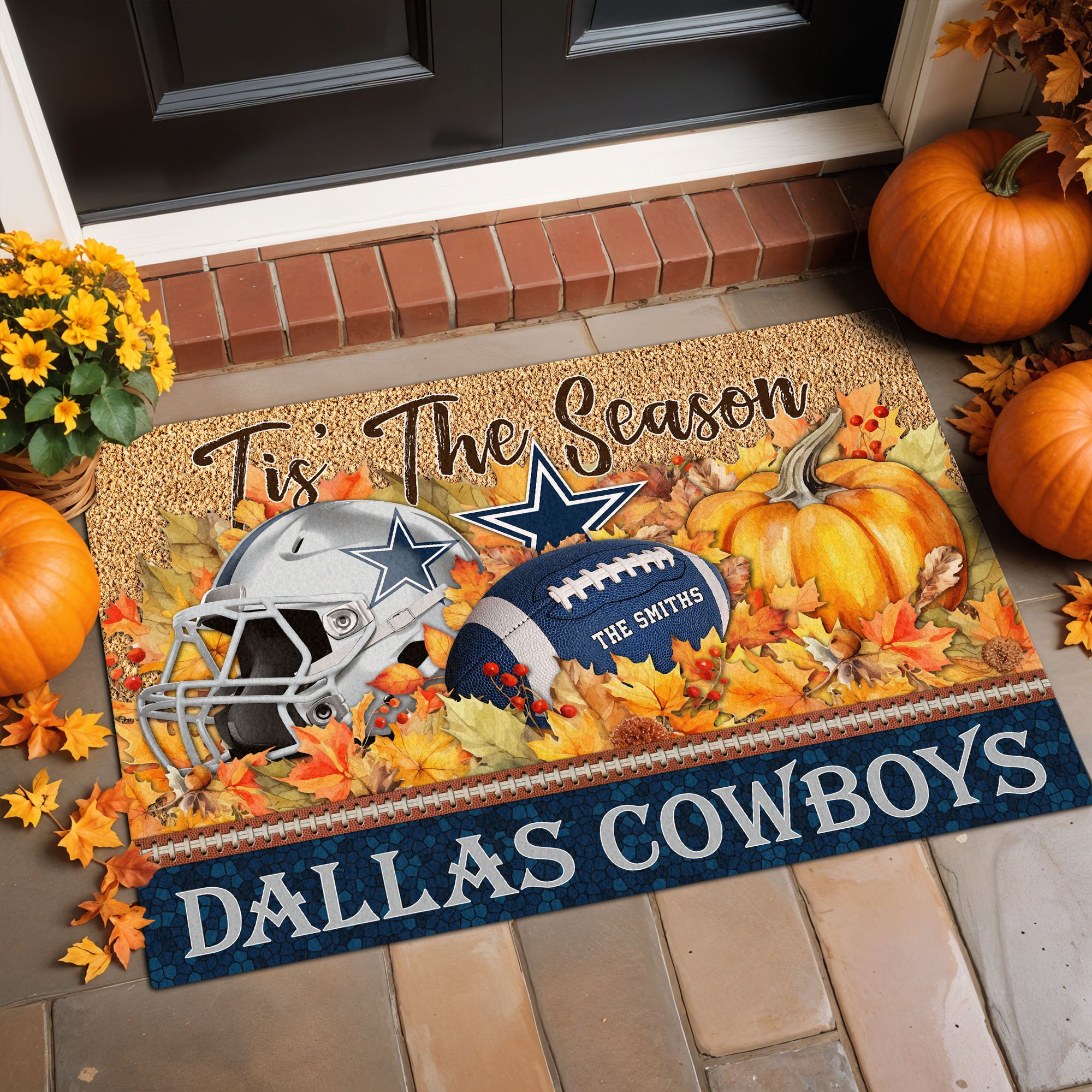 Alternative view of Dallas Cowboys Doormat Custom Your Family Name And Choose Your Quotes, Sport Doormat, Sport Gifts For Fan EHIVM-60421N