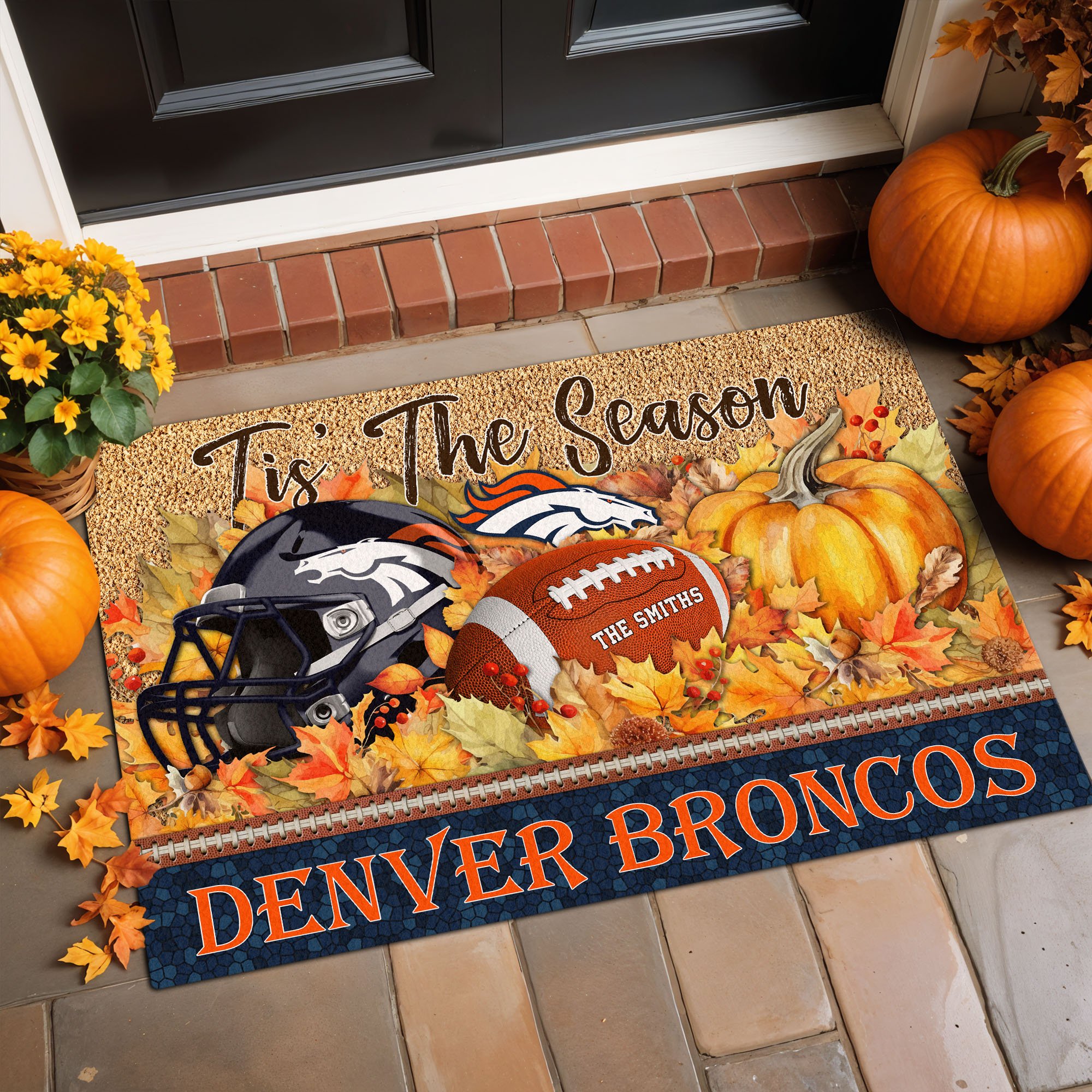 Alternative view of Denver Broncos Doormat Custom Your Family Name And Choose Your Quotes, Sport Doormat, Sport Gifts For Fan EHIVM-60421N