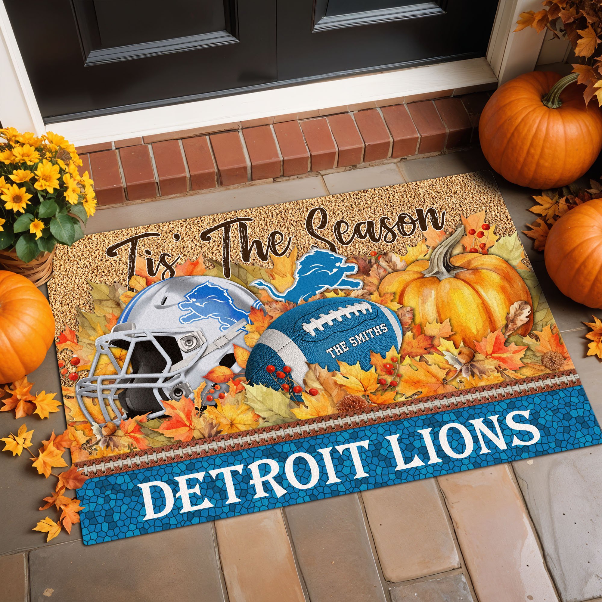 Alternative view of Detroit Lions Doormat Custom Your Family Name And Choose Your Quotes, Sport Doormat, Sport Gifts For Fan EHIVM-60421N