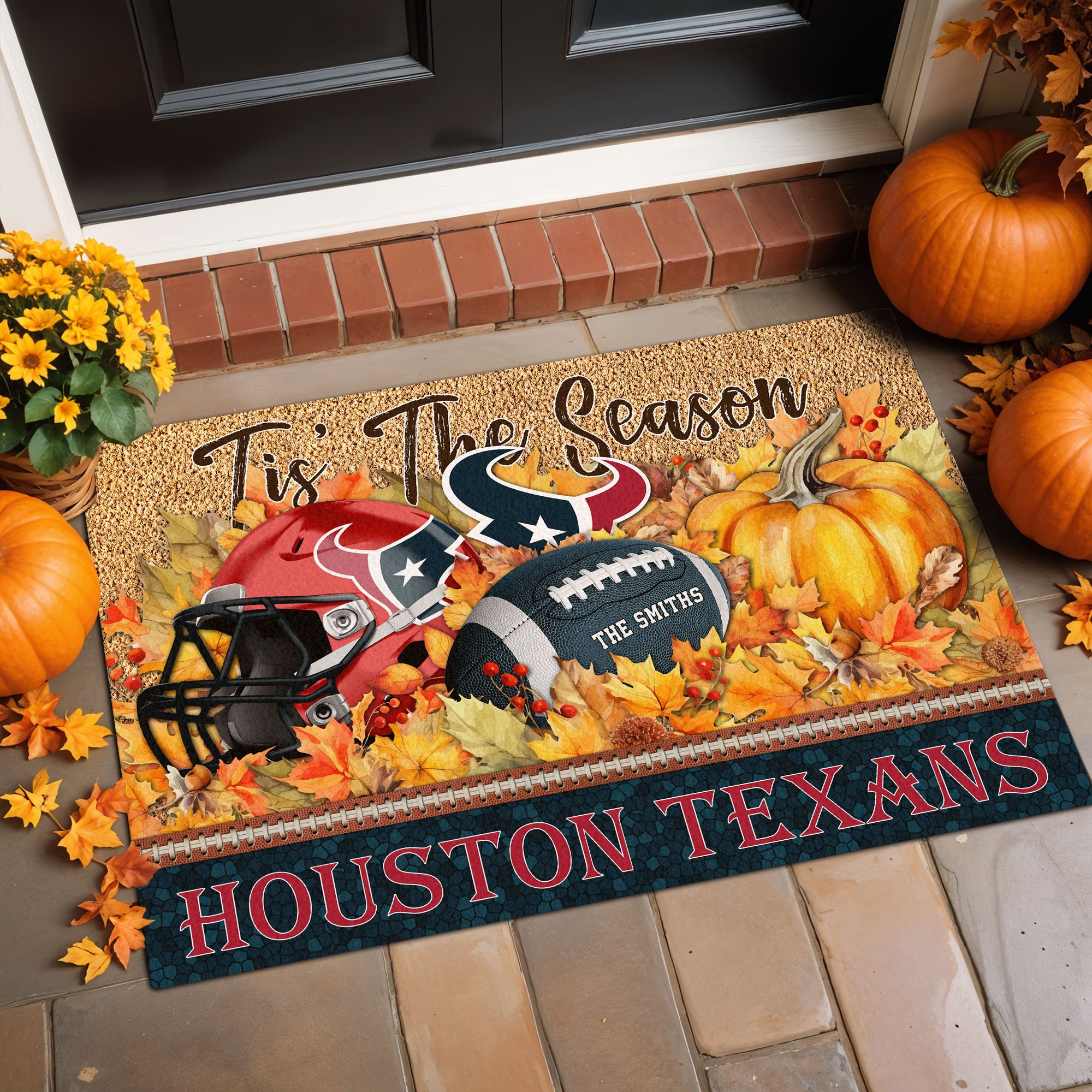 Alternative view of Houston Texans Doormat Custom Your Family Name And Choose Your Quotes, Sport Doormat, Sport Gifts For Fan EHIVM-60421N