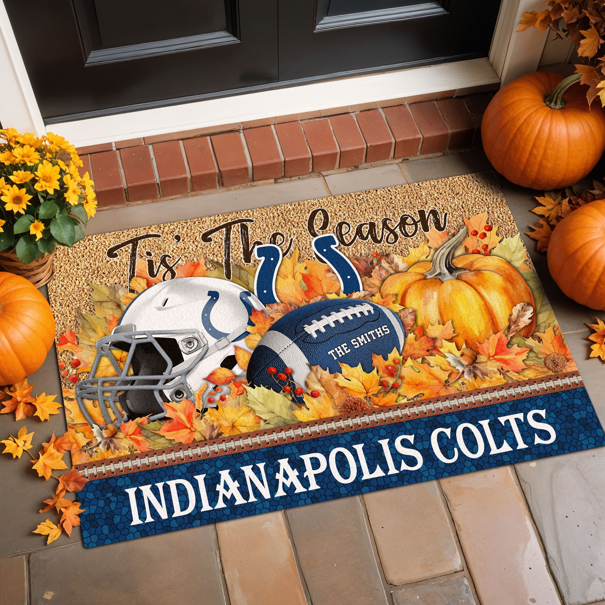 Alternative view of Indianapolis Colts Doormat Custom Your Family Name And Choose Your Quotes, Sport Doormat, Sport Gifts For Fan EHIVM-60421N