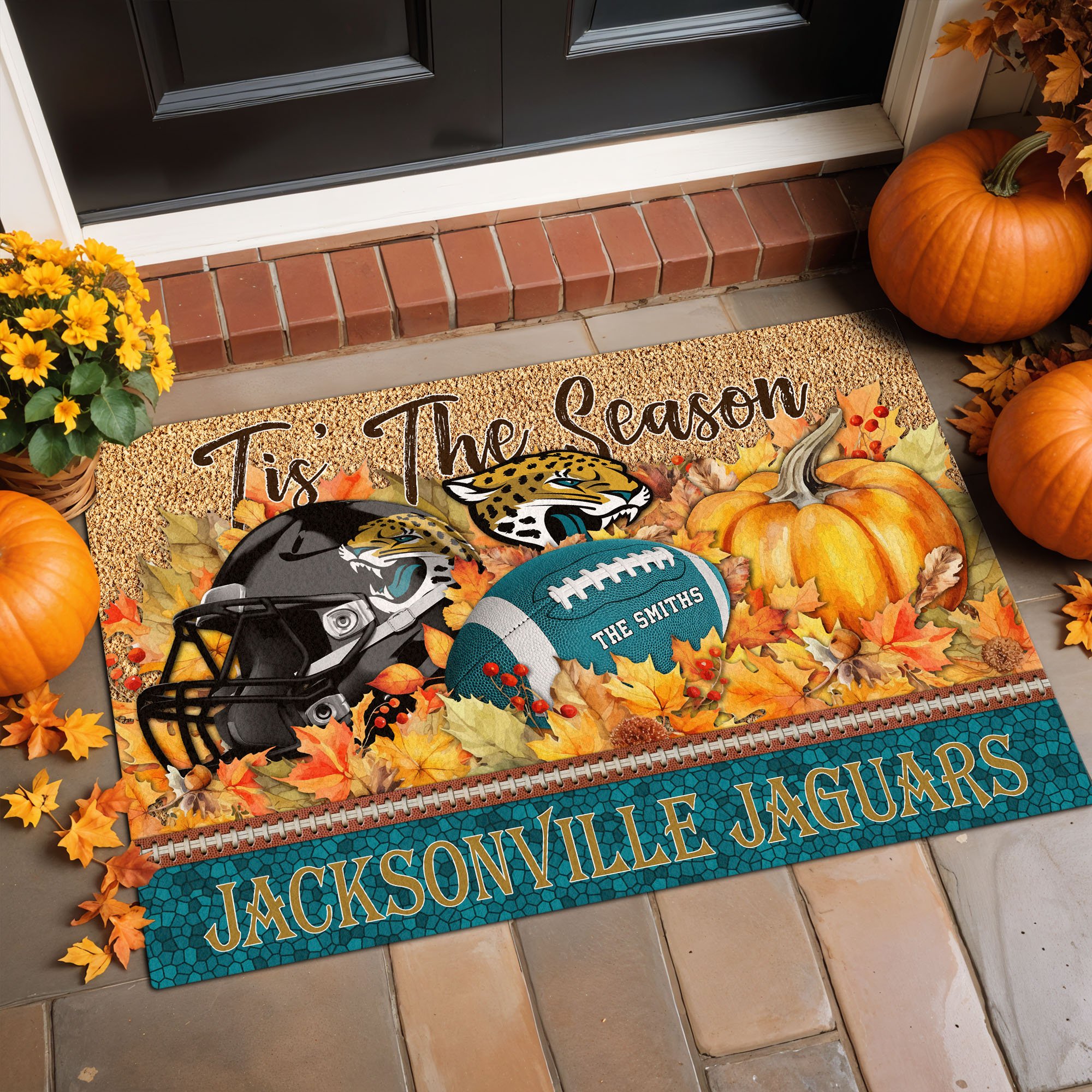 Alternative view of Jacksonville Jaguars Doormat Custom Your Family Name And Choose Your Quotes, Sport Doormat, Sport Gifts For Fan EHIVM-60421N